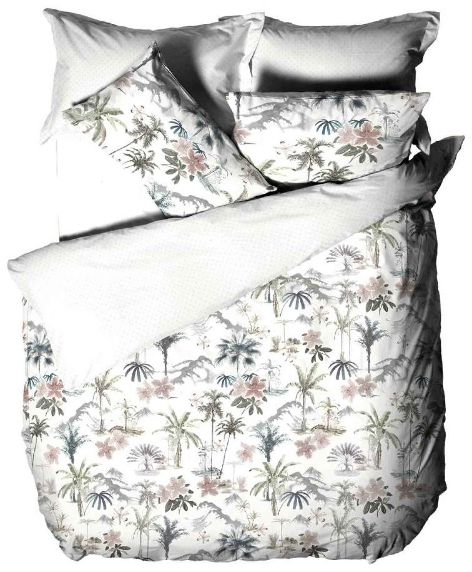 Linen House Luana White Fringed Cotton Duvet Cover Set