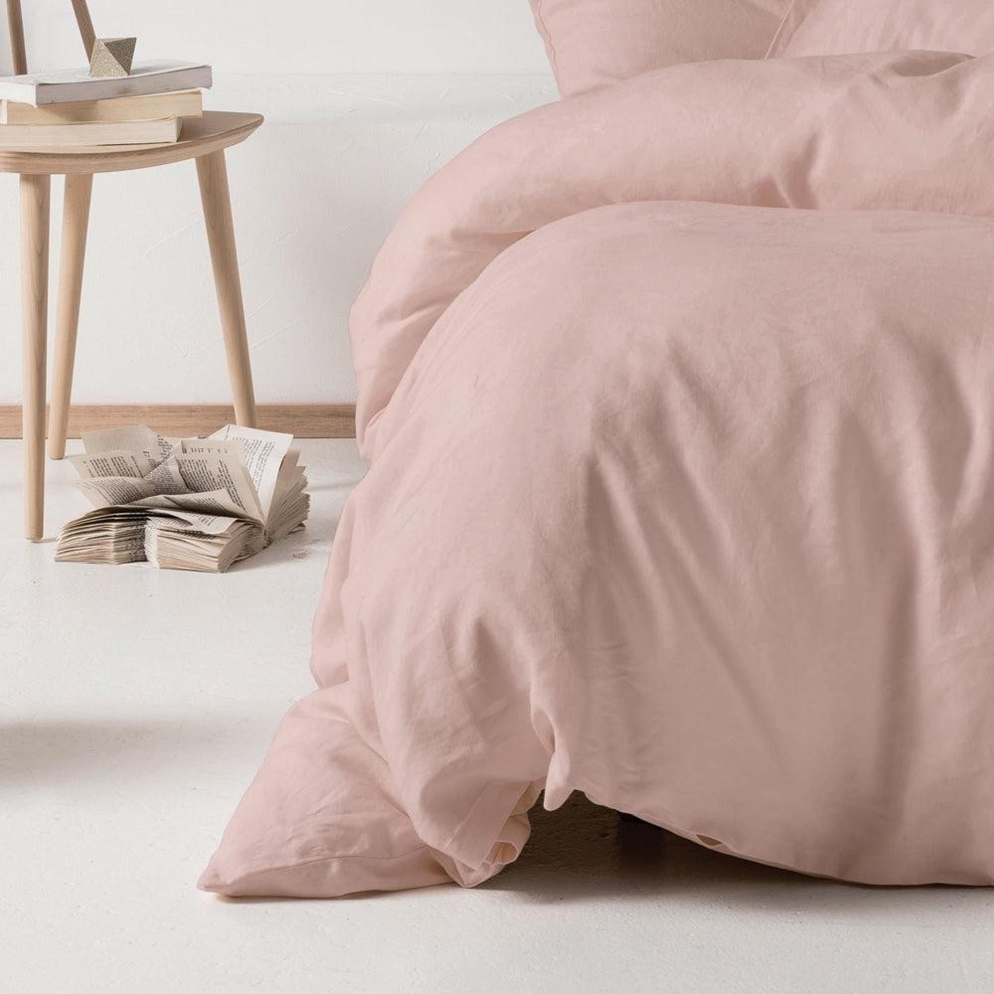 Linen House Nimes Rose Linen Duvet Cover Set