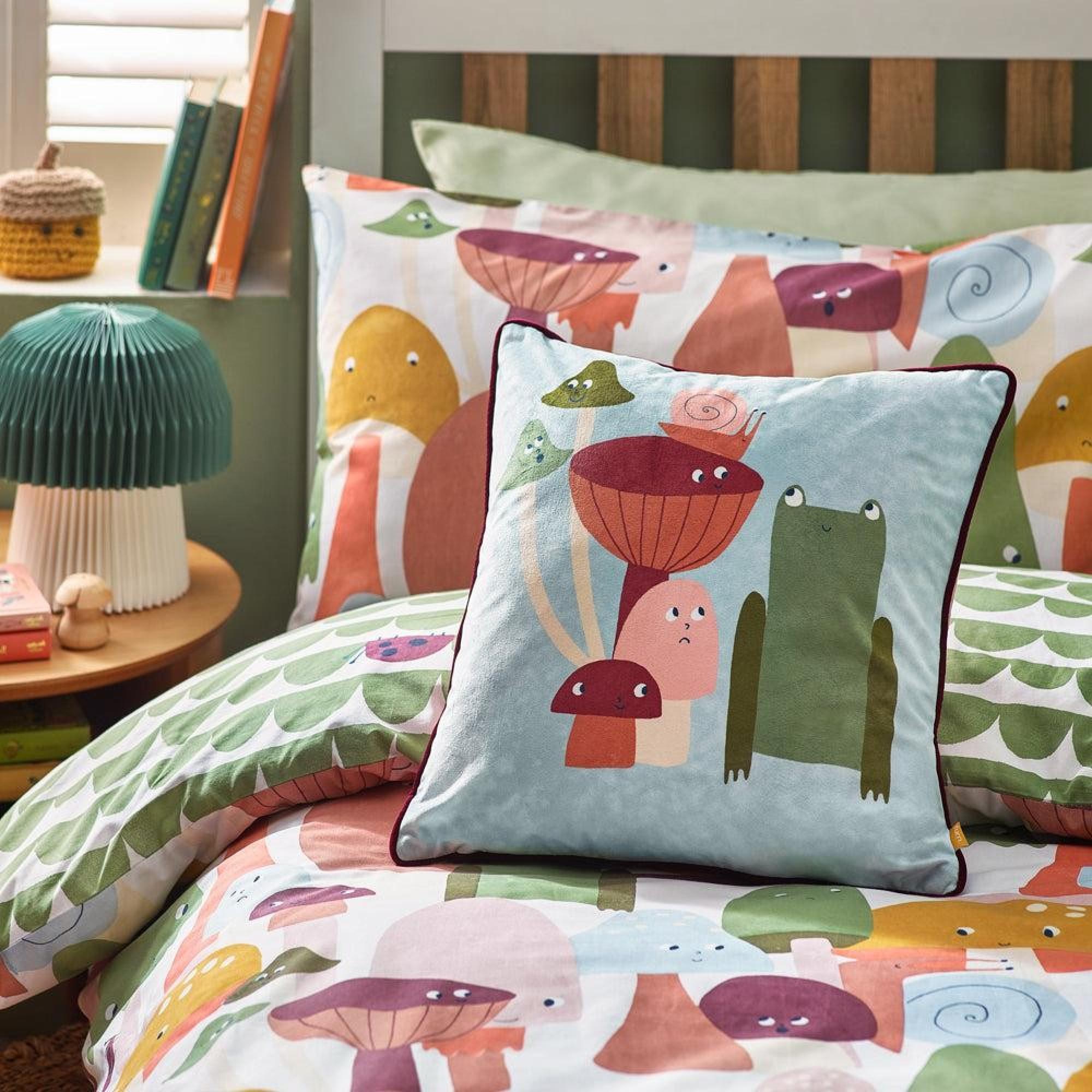 Little Furn Funguys Mushroom Multi Coloured Duvet Cover Set
