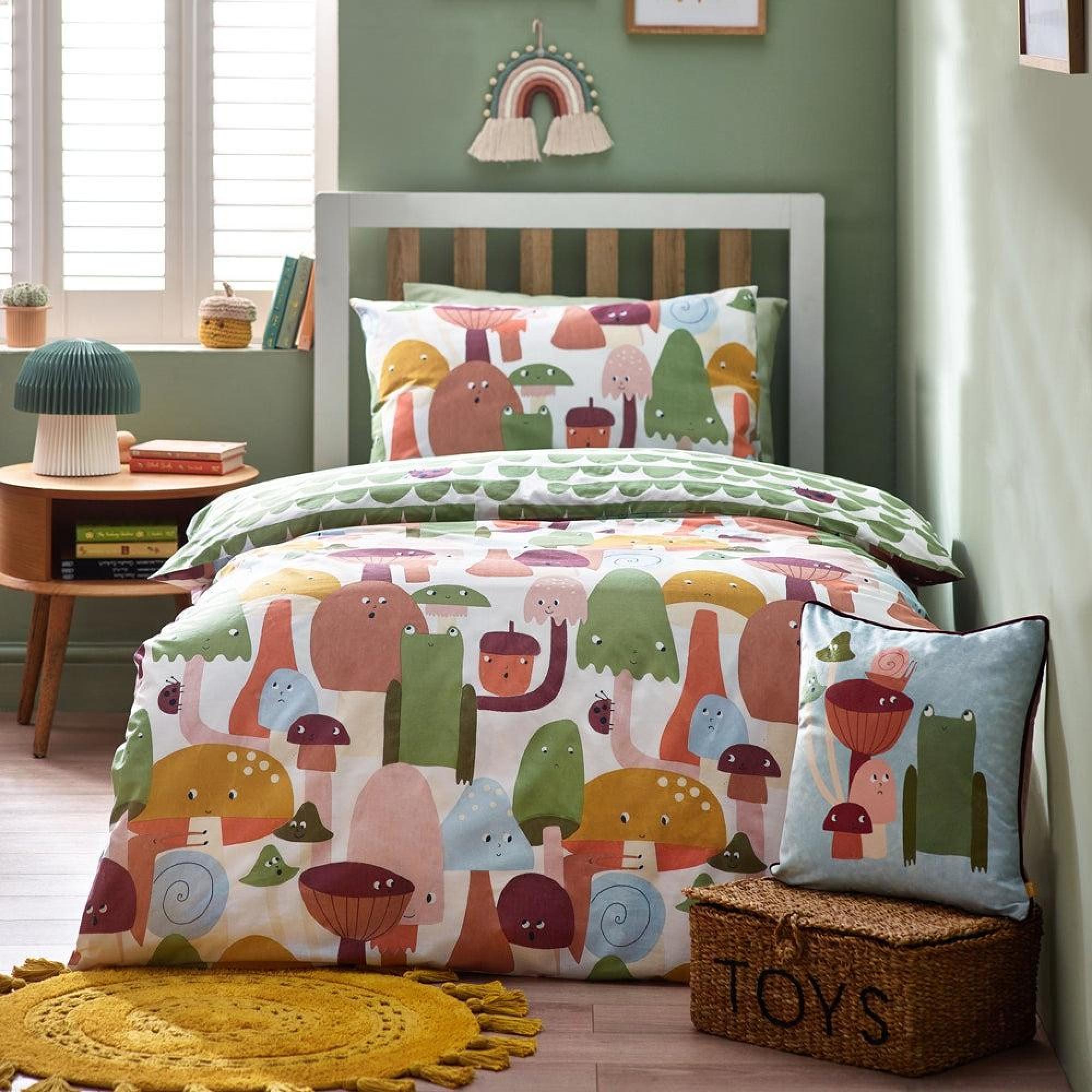 Little Furn Funguys Mushroom Multi Coloured Duvet Cover Set