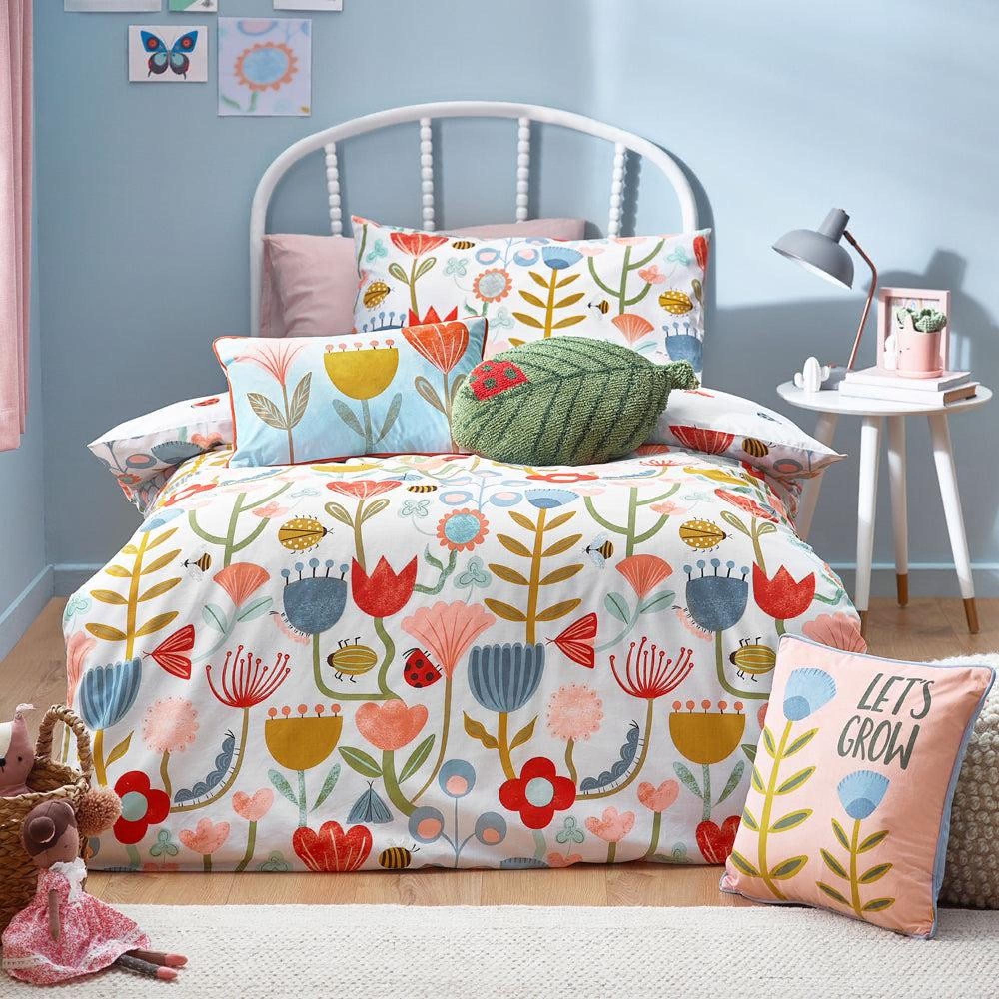 Little Furn Nature Multi Coloured Floral Duvet Cover Set