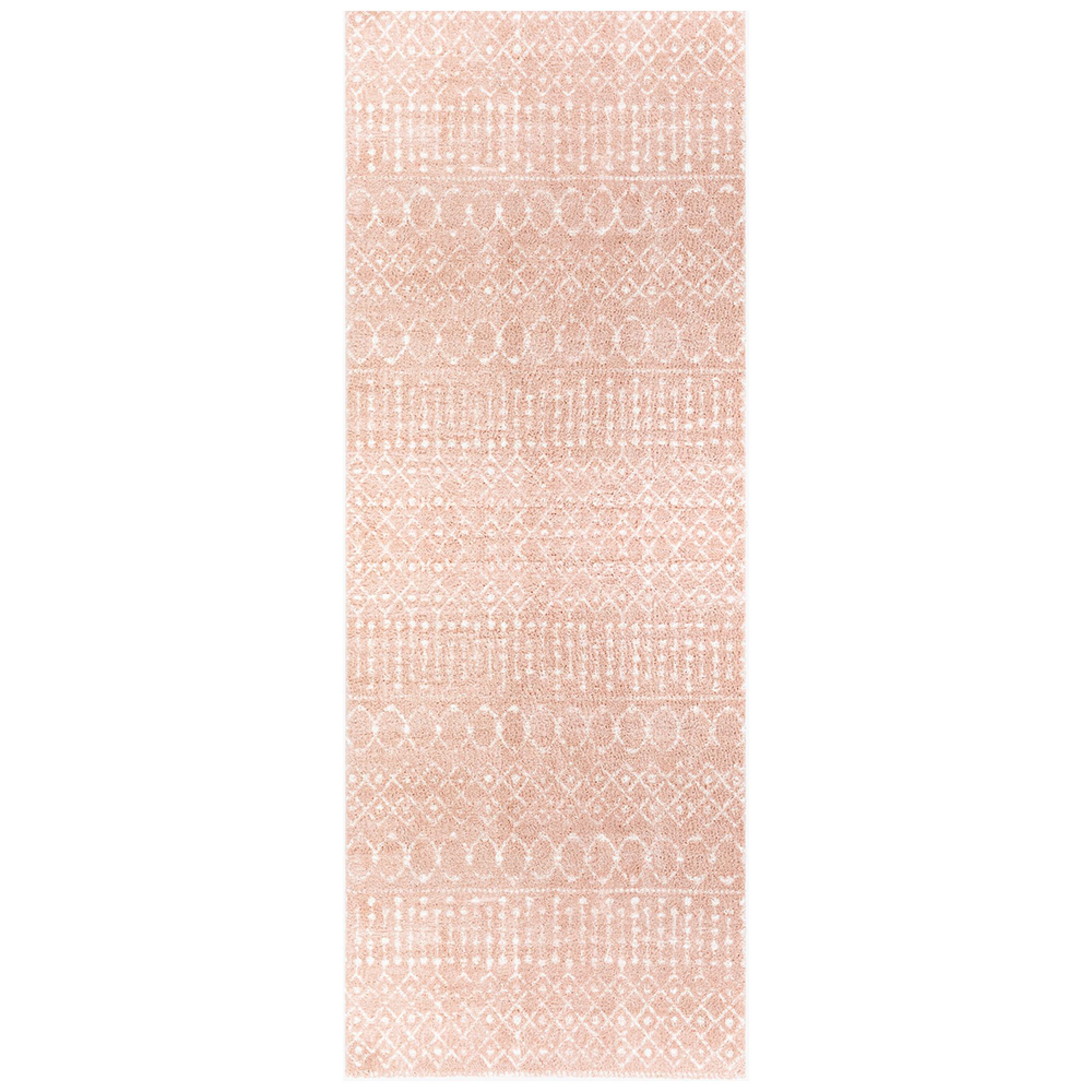 Aliyah Runner - Boho Shaggy - ALH2300 - Pink - 80cm x 220cm