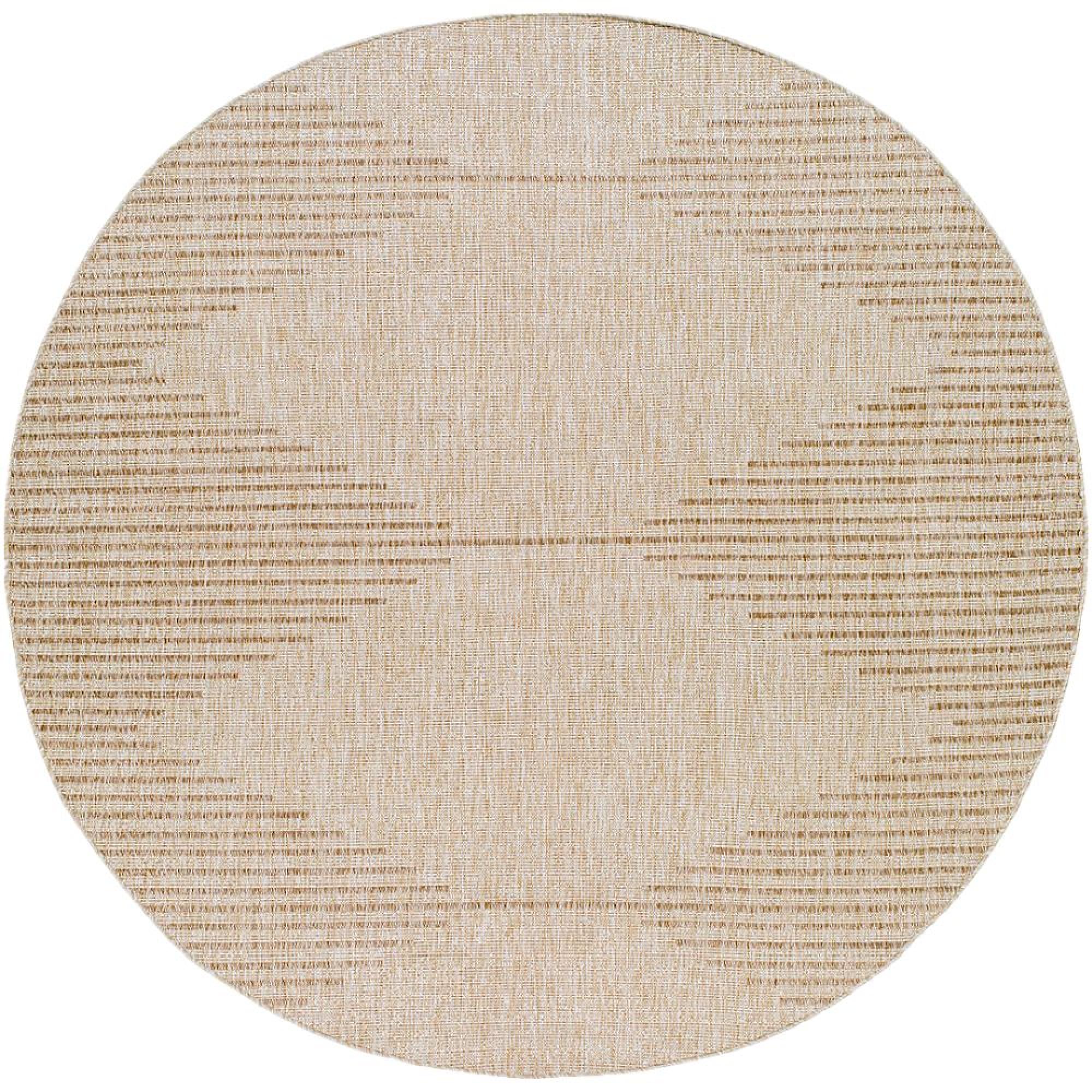 Eagean Round Rug - EAG2419 - Brown - 160cm x 160cm