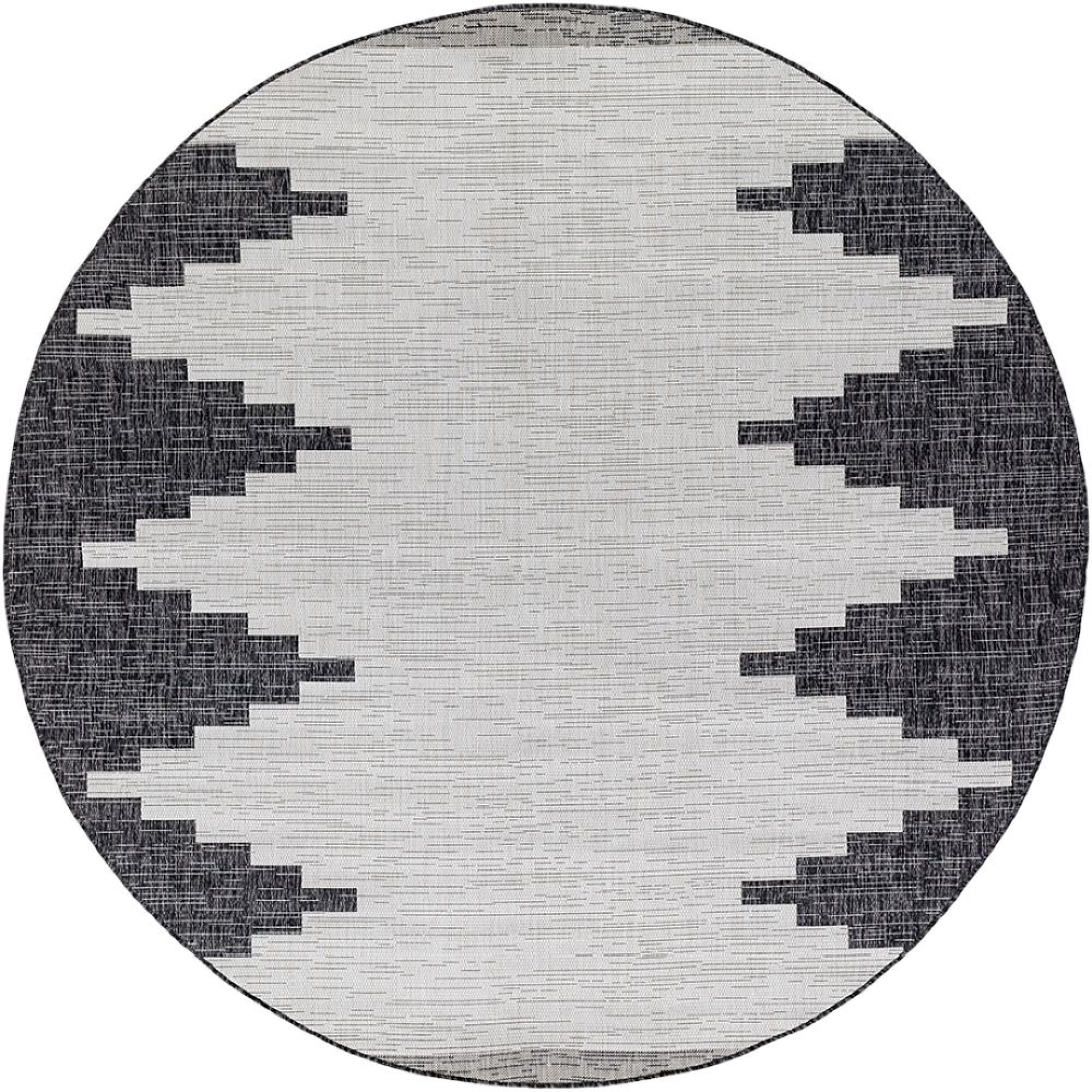 Eagean Round Rug - EAG2356 - Grey - 160cm x 160cm