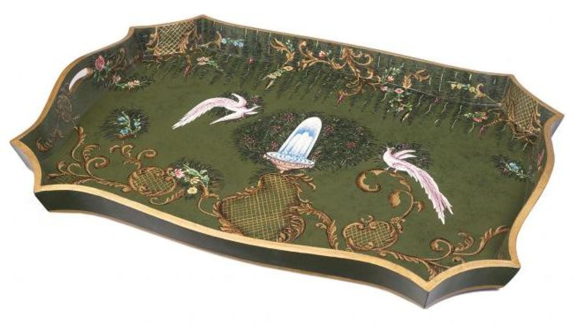 Meerut Green Fountain Design Tray Stand