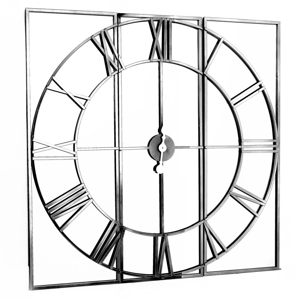 Millicent Mirrored Wall Clock - 112cm x 112cm