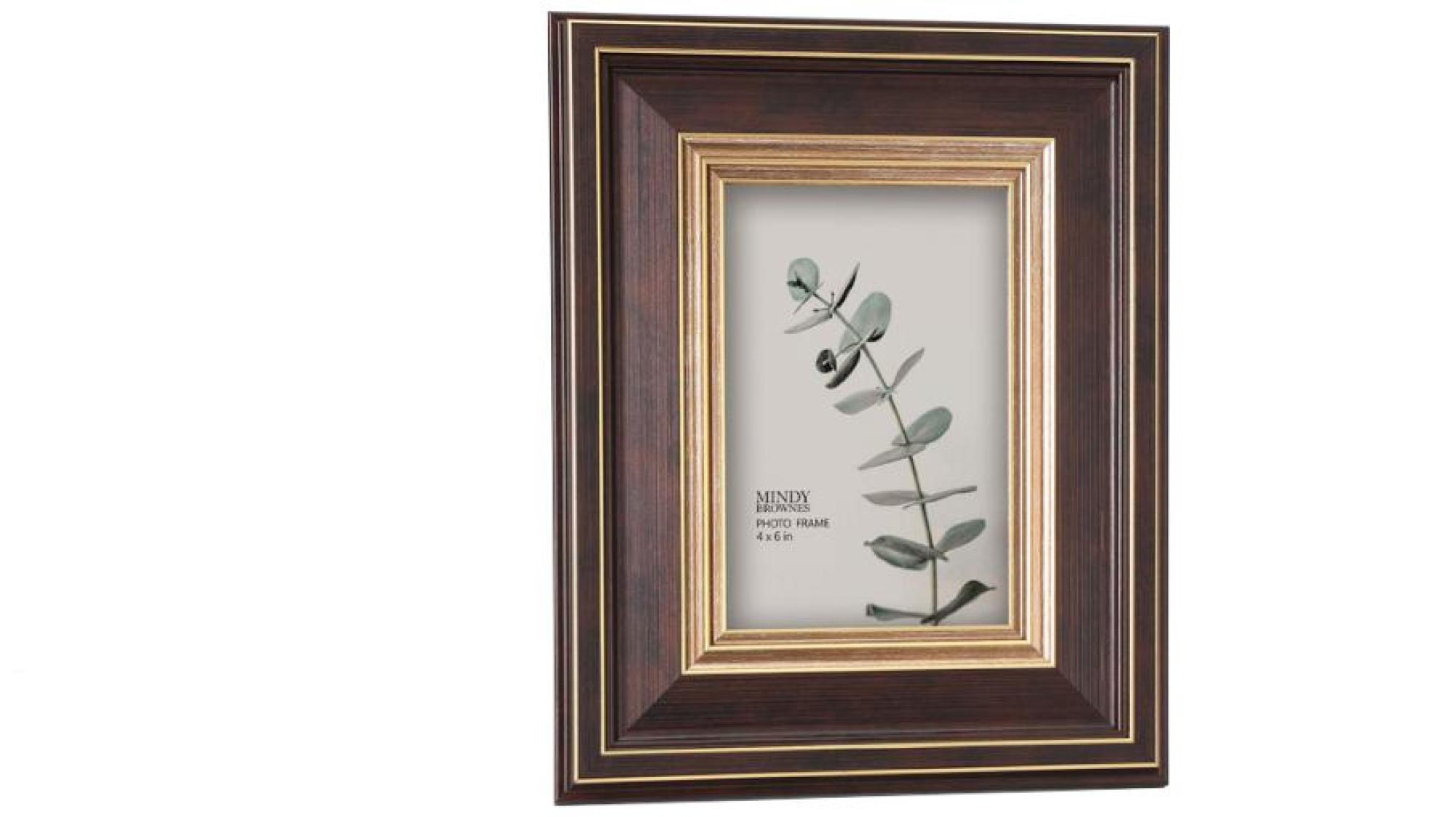 Haiden Photo Frame - Brown and Gold - 4 x 6 - Set of 4