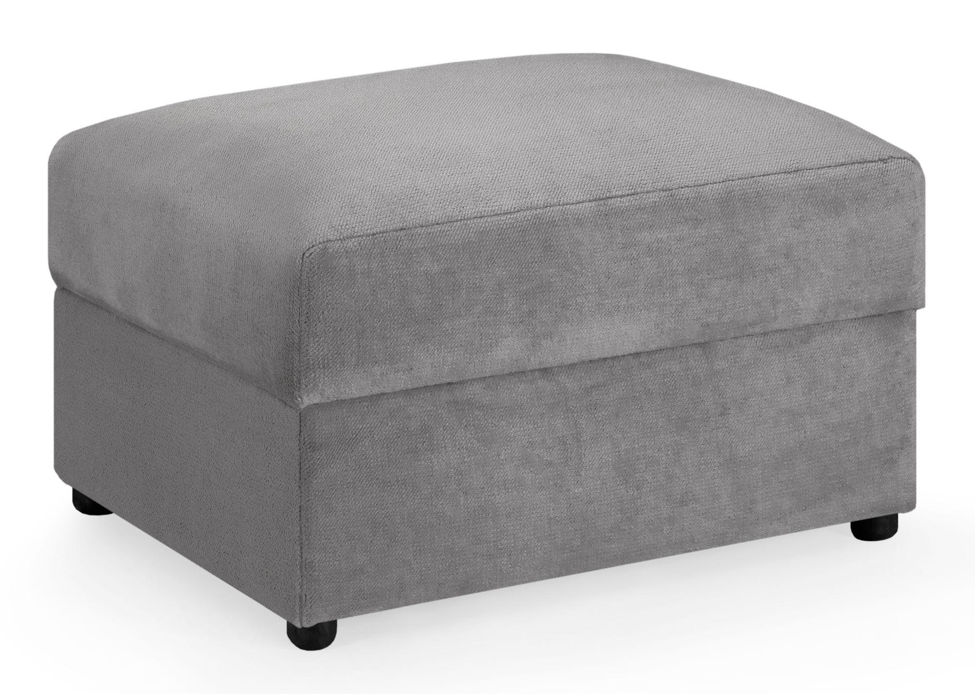 Mirabel Footstool - Grey Fabric