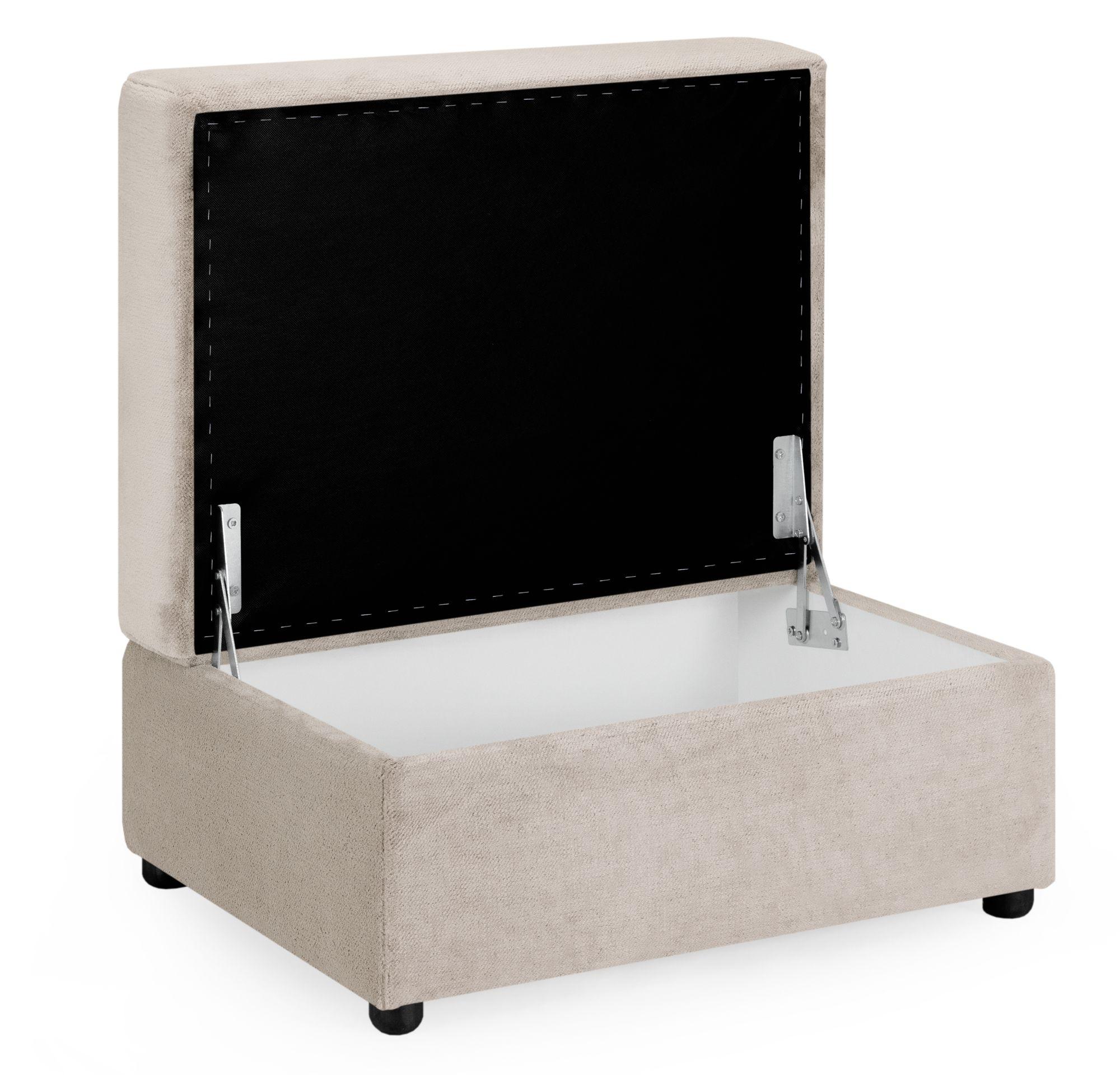 Mirabel Footstool - Mocha Fabric