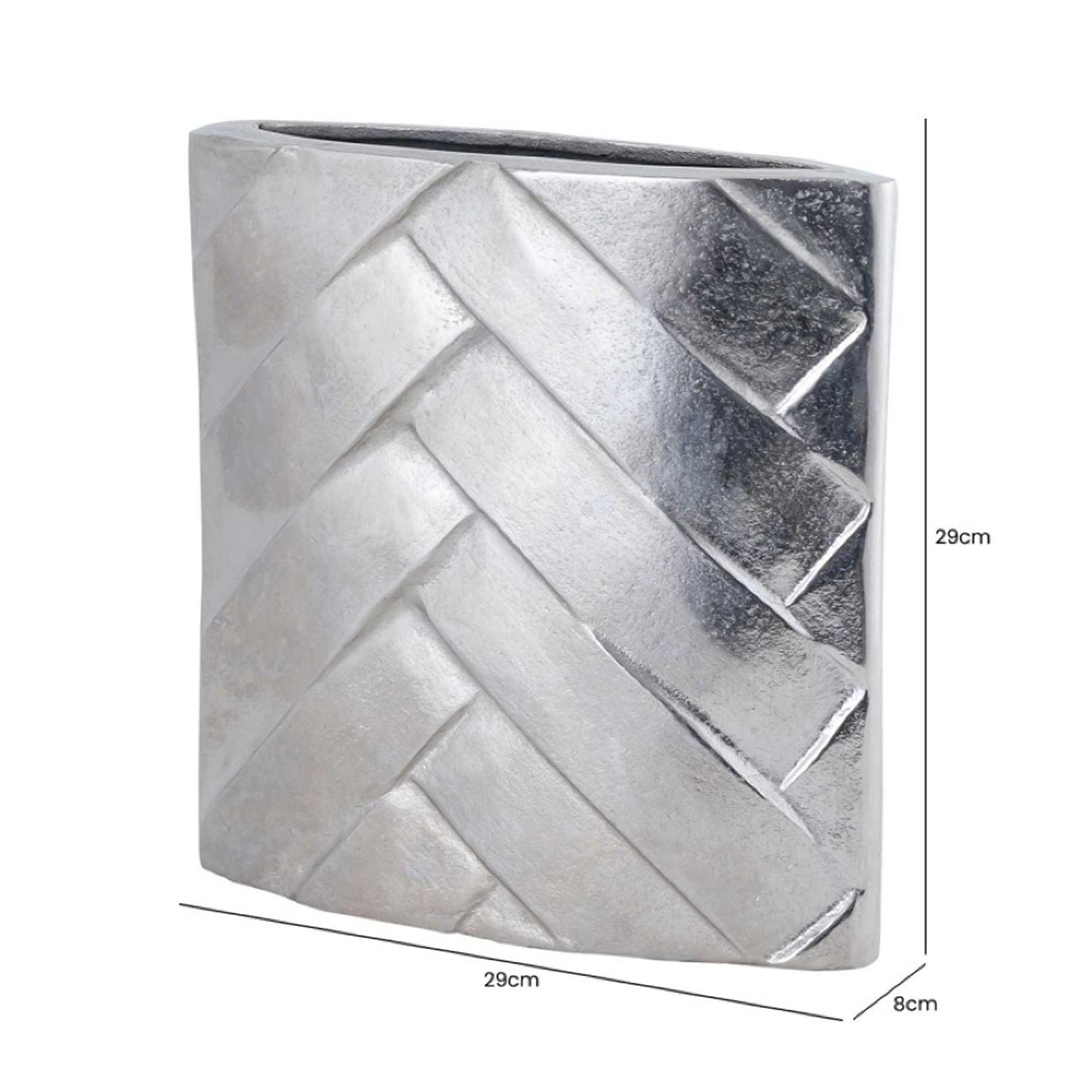 Vase - Nickel Metal - Square