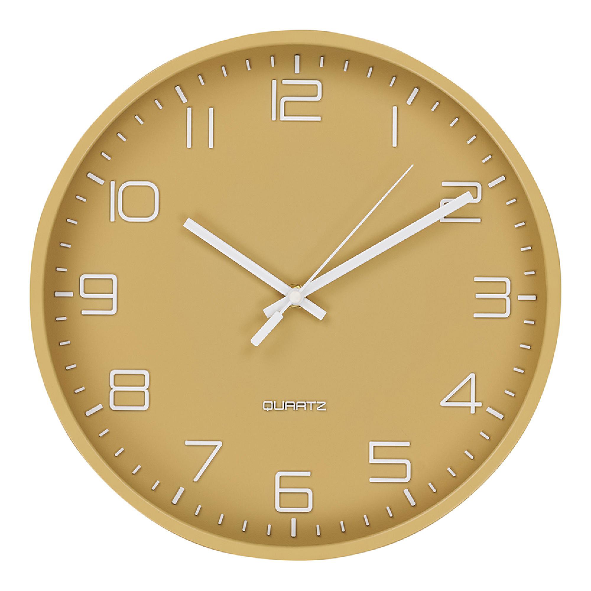 Rosolini Wall Clock - Round - Ochre