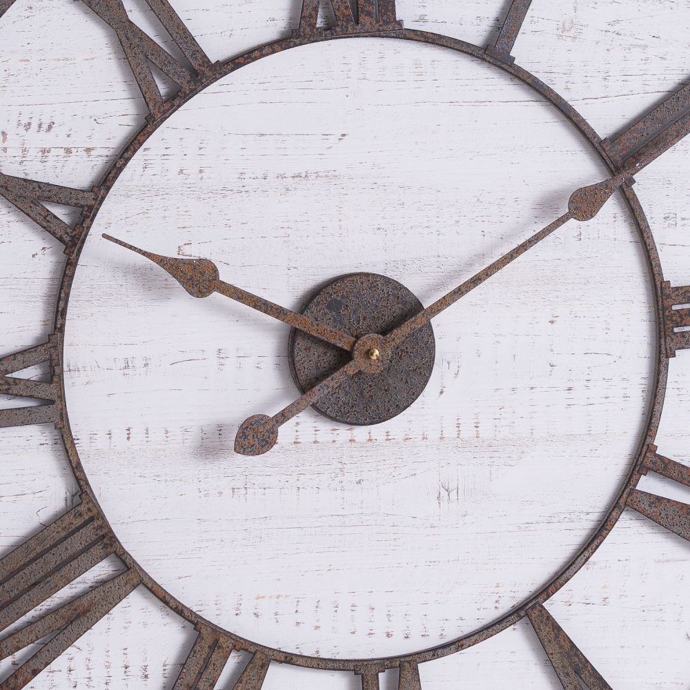 Wooden Hands Clock - Rustic - 68cm x 68cm