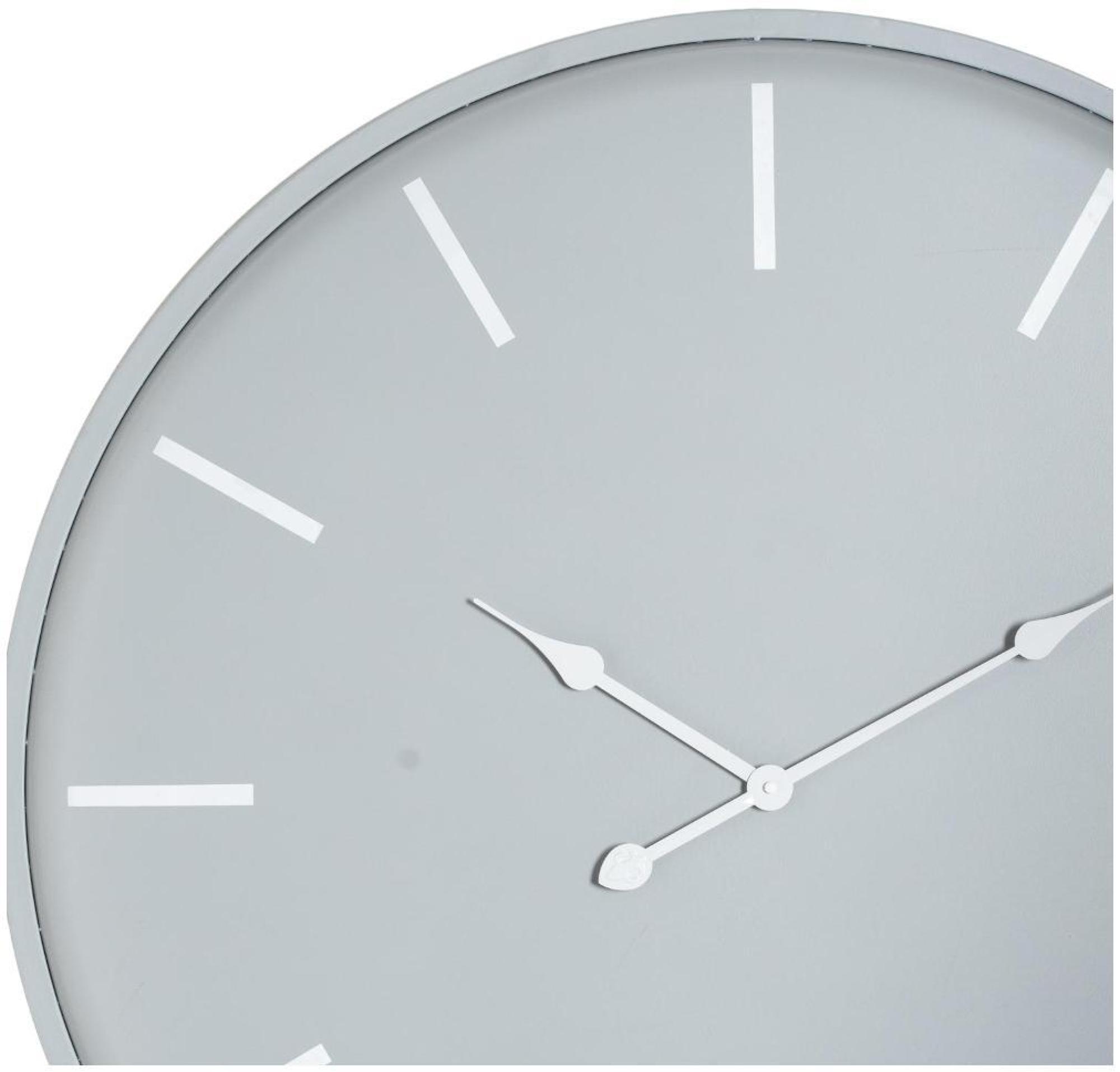 Karlsson Wall Clock - Large - Grey Metal - 80cm x 80cm
