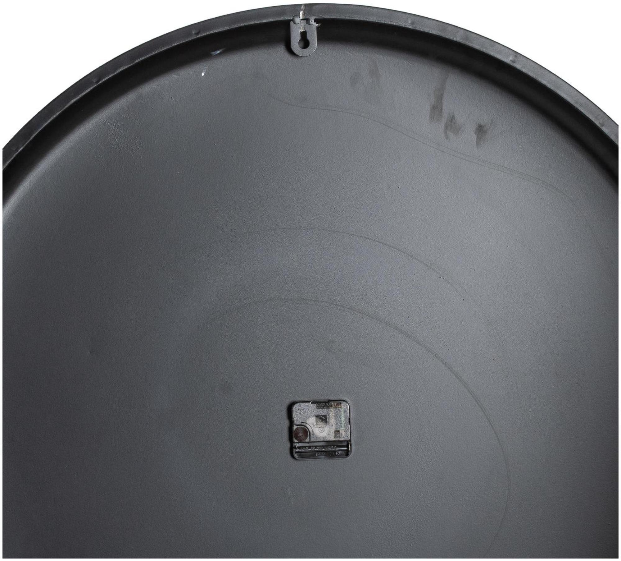 Karlsson Wall Clock - Large - Grey Metal - 80cm x 80cm