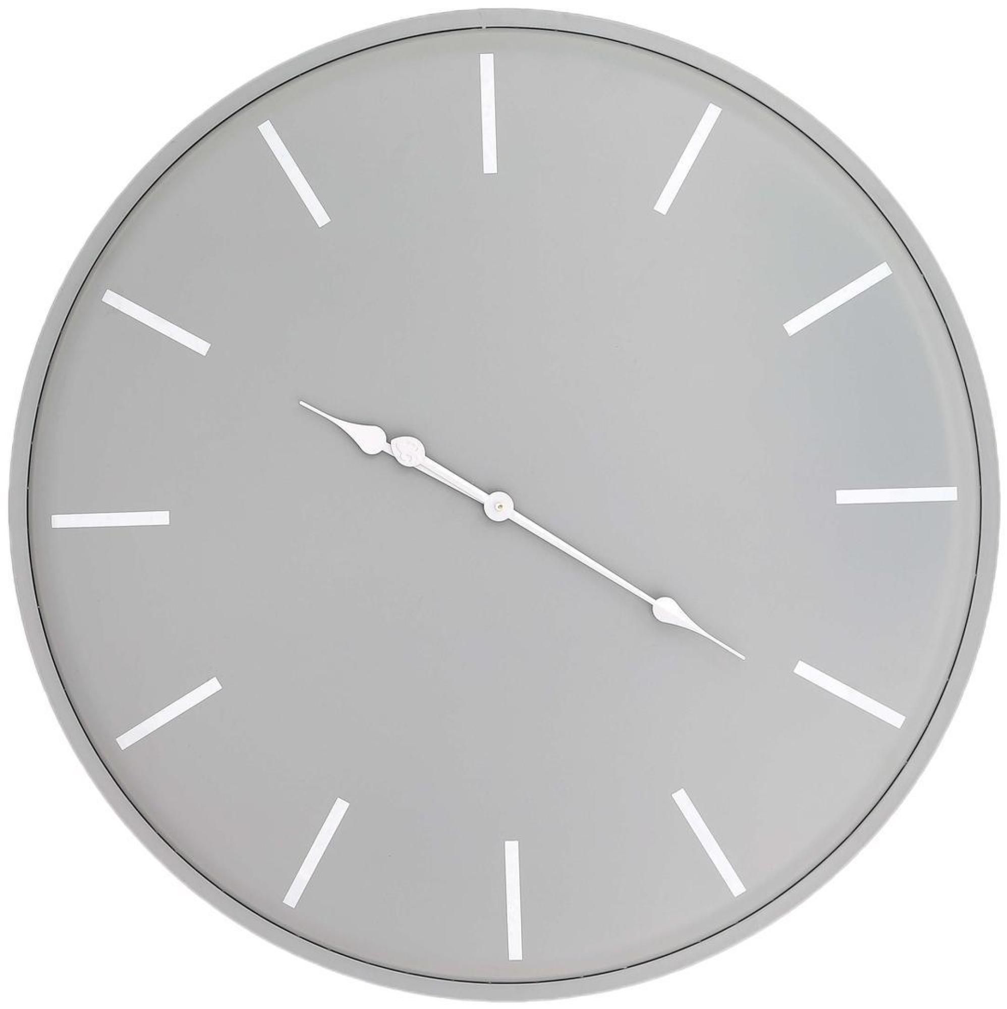 Smithton Grey Metal Large Wall Clock - 80cm x 80cm