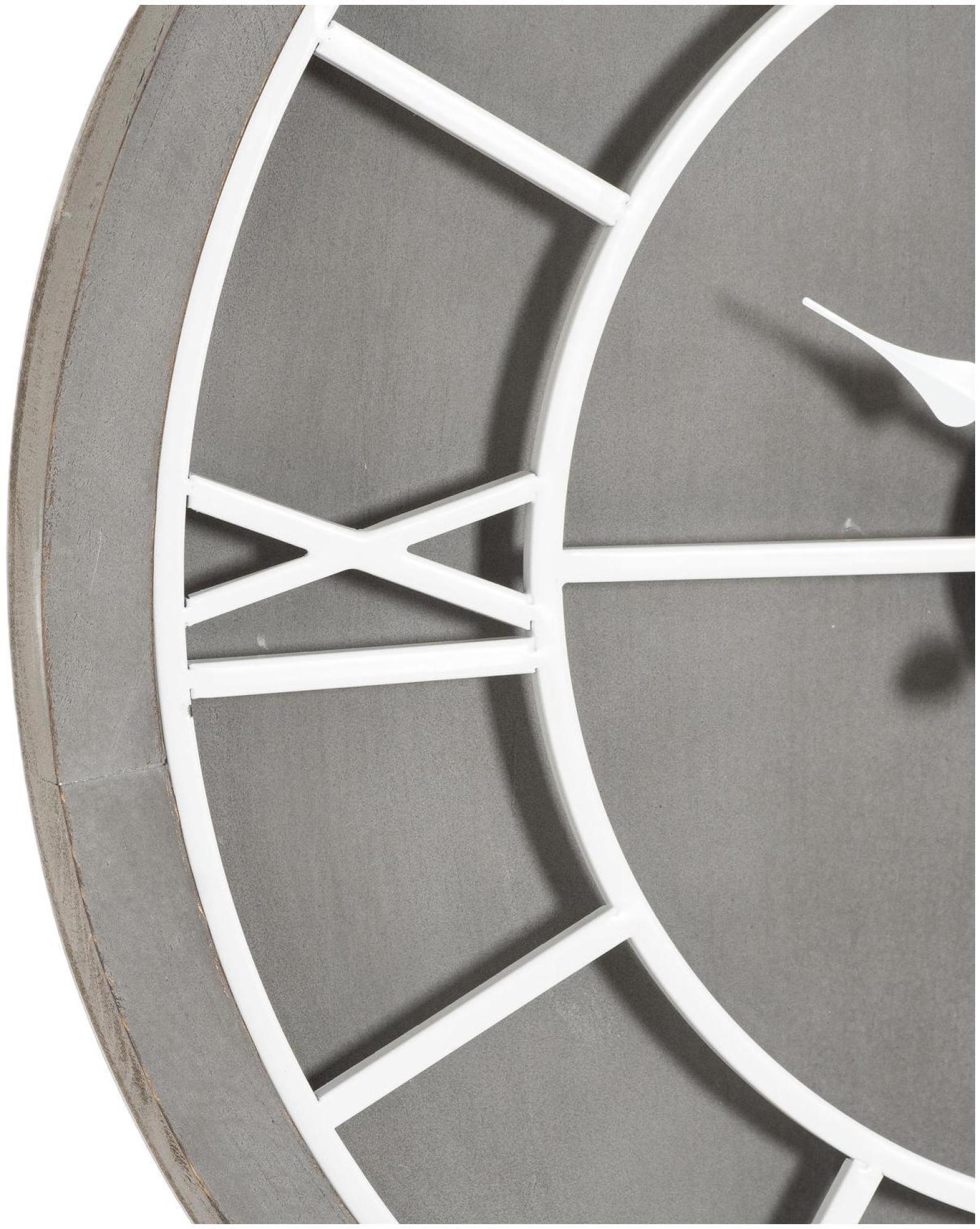 Williston Wall Clock - Grey Metal - 60cm x 60cm