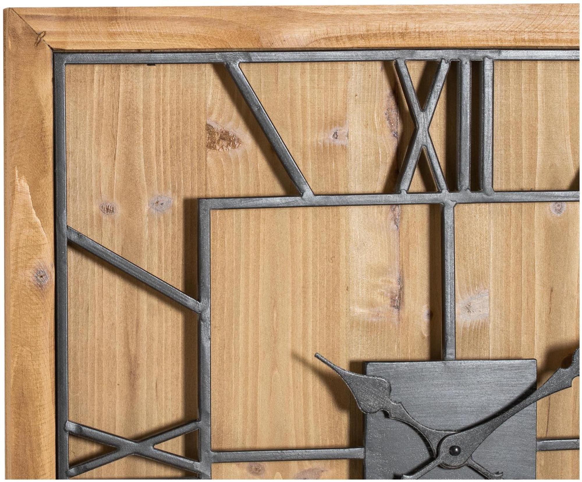 Williston Wall Clock - Square - Wooden - 60cm x 60cm