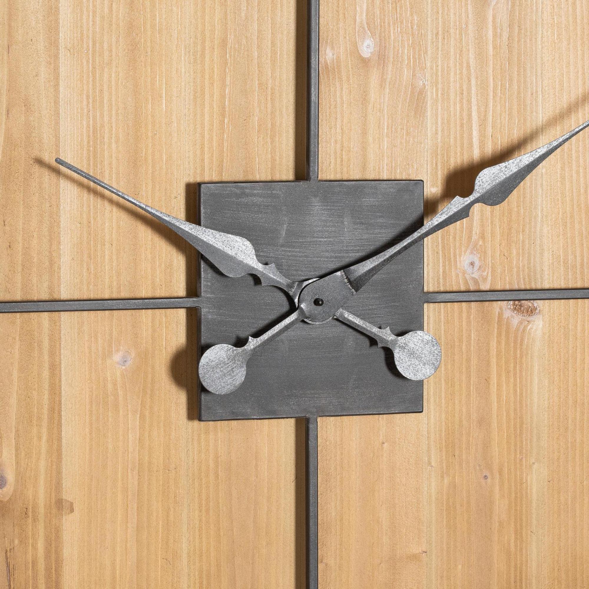Williston Wall Clock - Square - Wooden - 90cm x 90cm