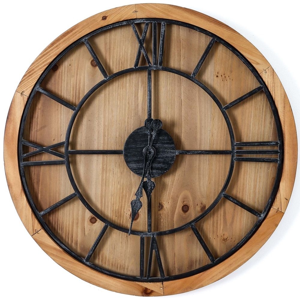Victoria Wooden Wall Clock - 60cm x 60cm