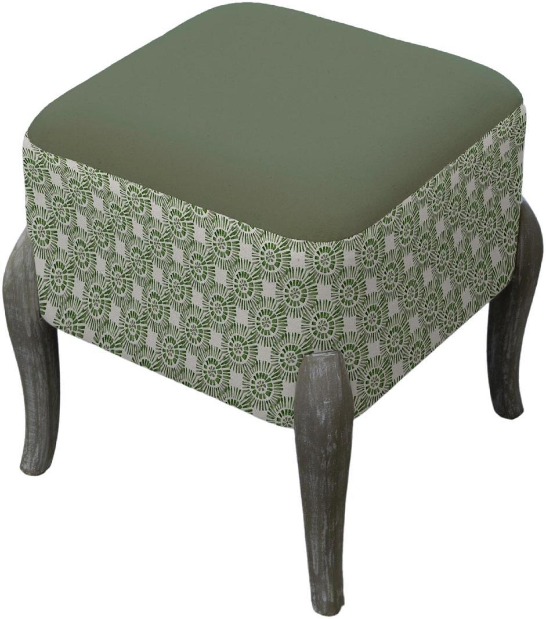 Ralf Footstool - Sage - Printed