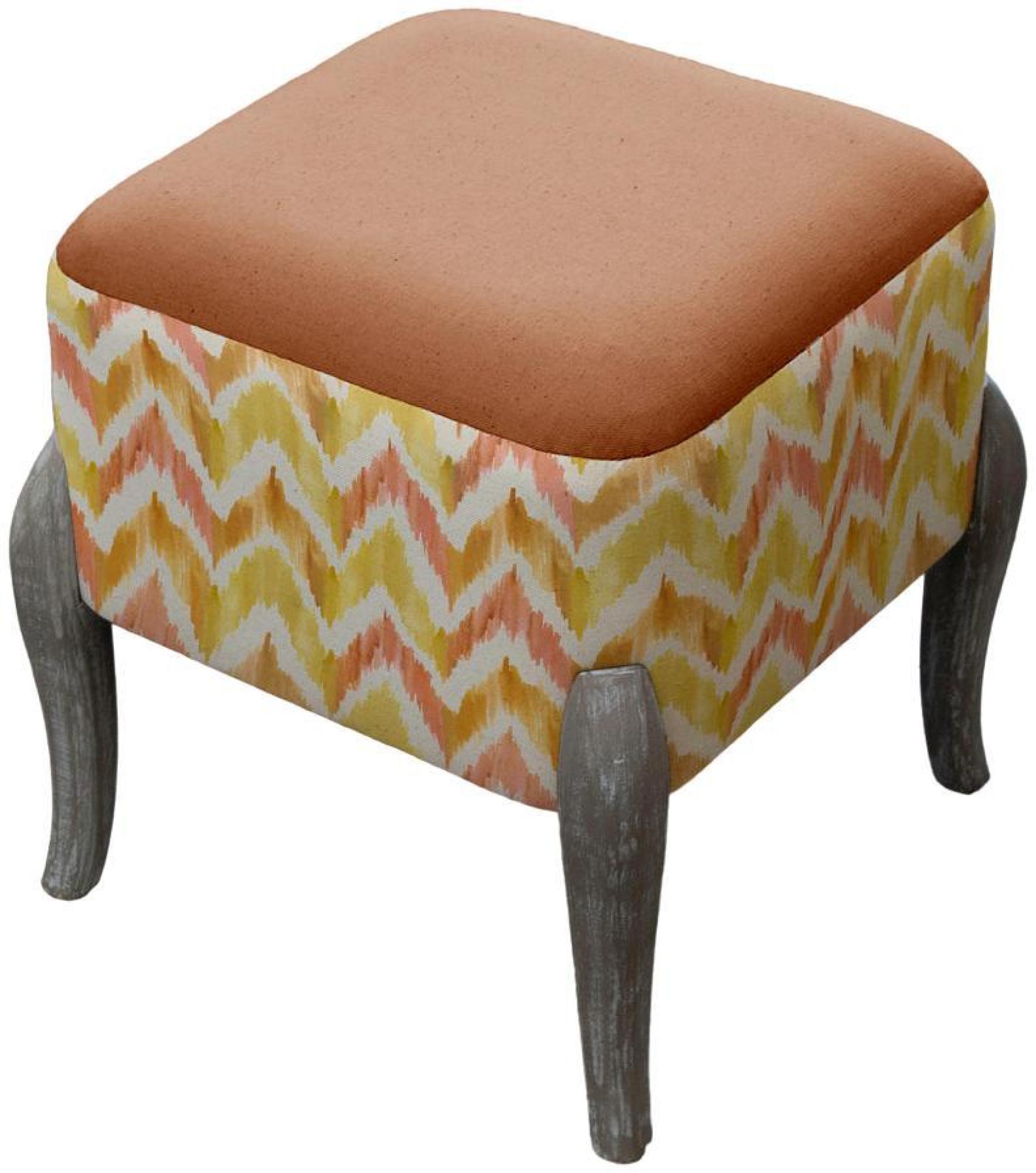 Savannah Ralf Footstool - Amber - Printed