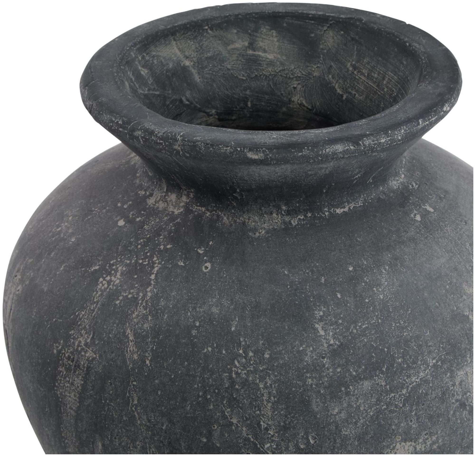 Amalfi Vase - Grey Ceramic