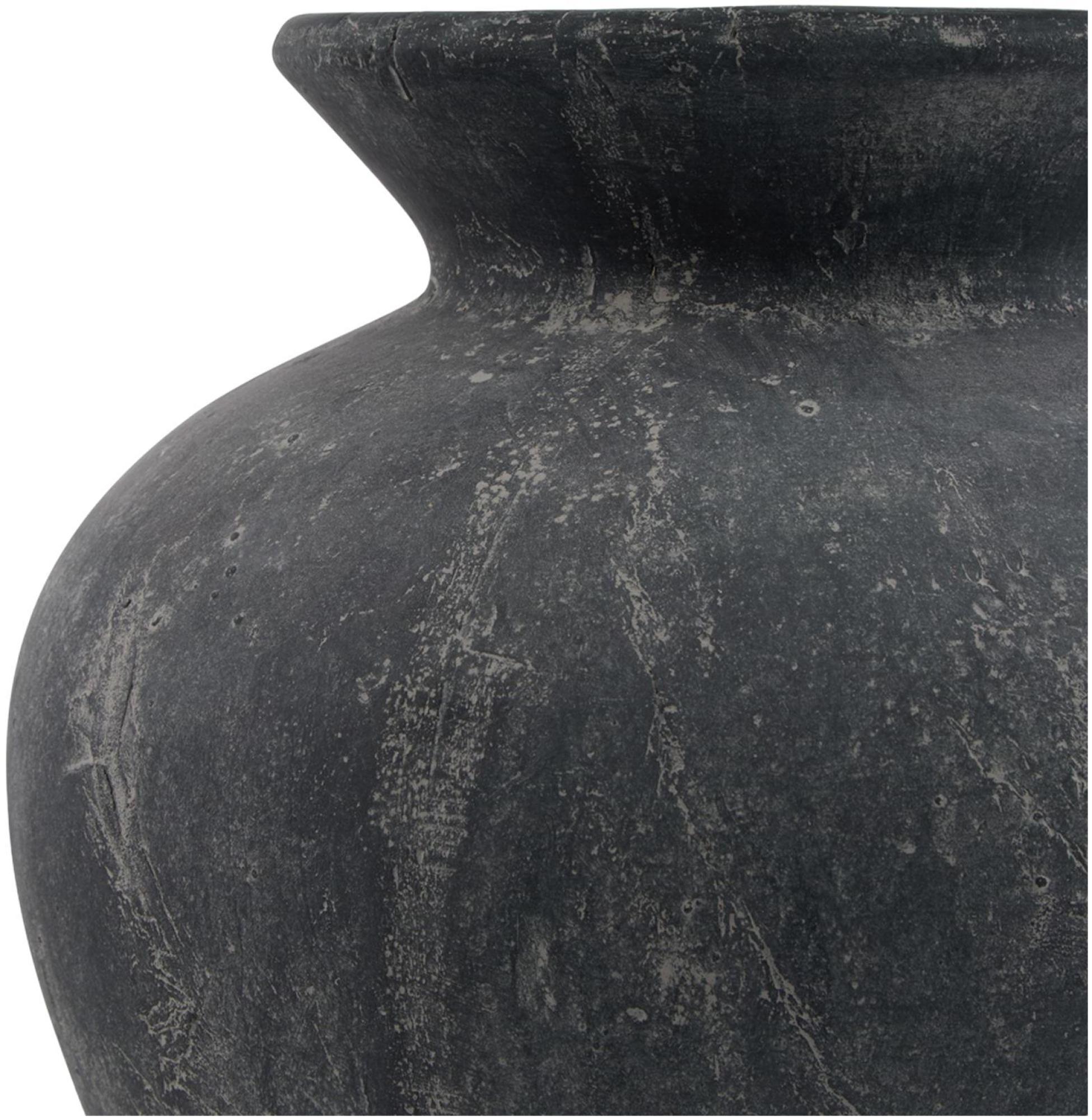 Amalfi Vase - Grey Ceramic