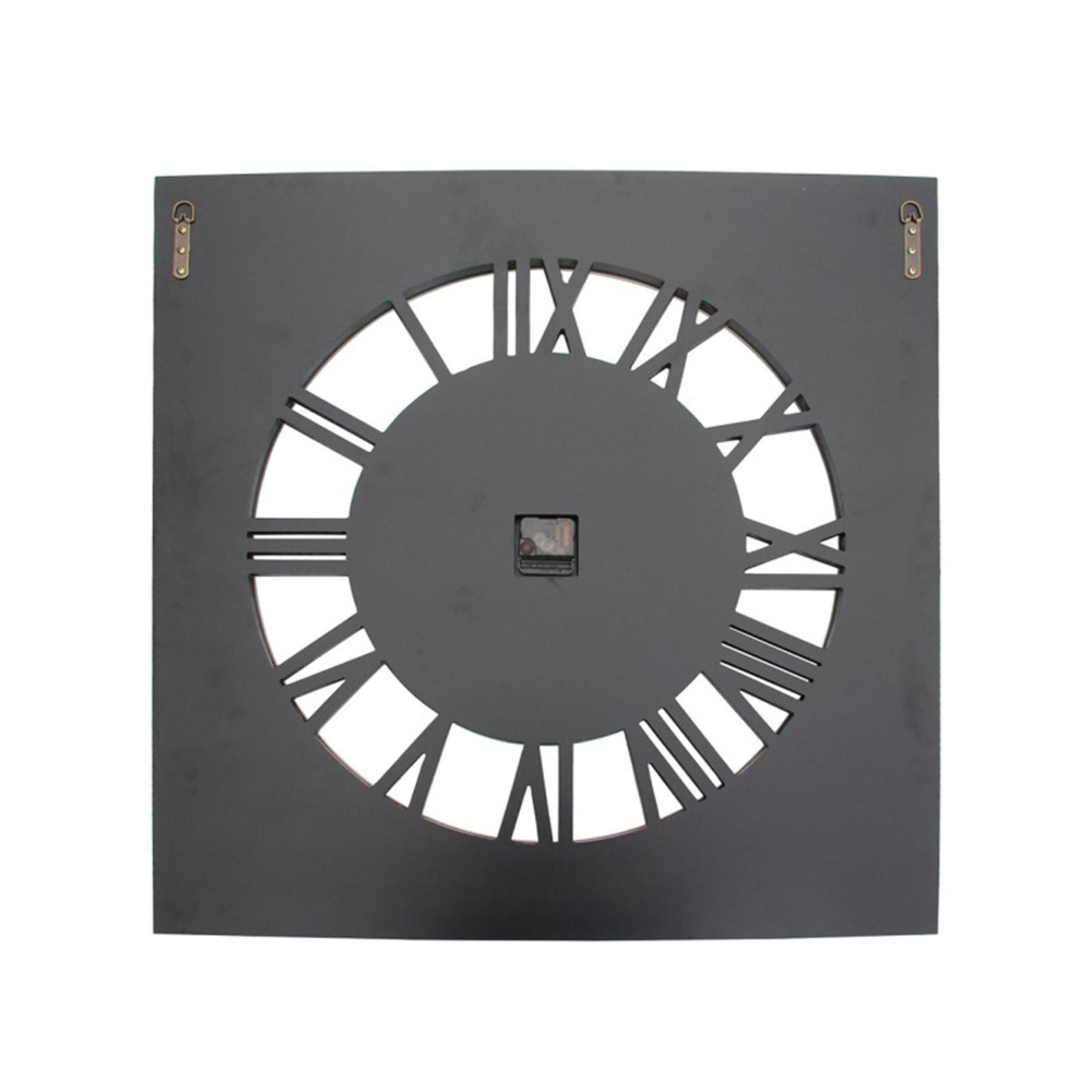 Wall Clock - Square - White Mirrored