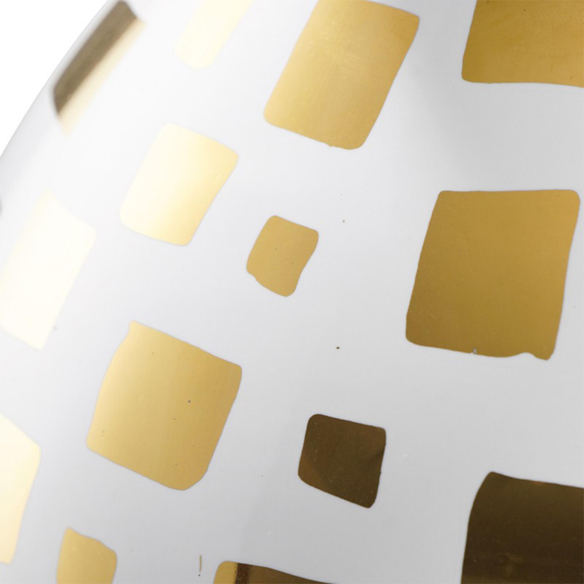 Vase - White and Gold - Ceramic