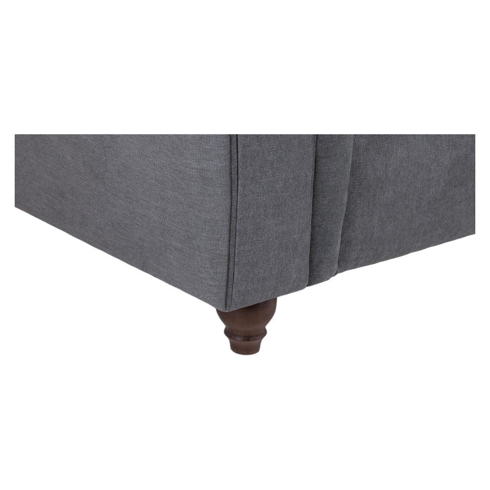 Windsor Footstool - Grey