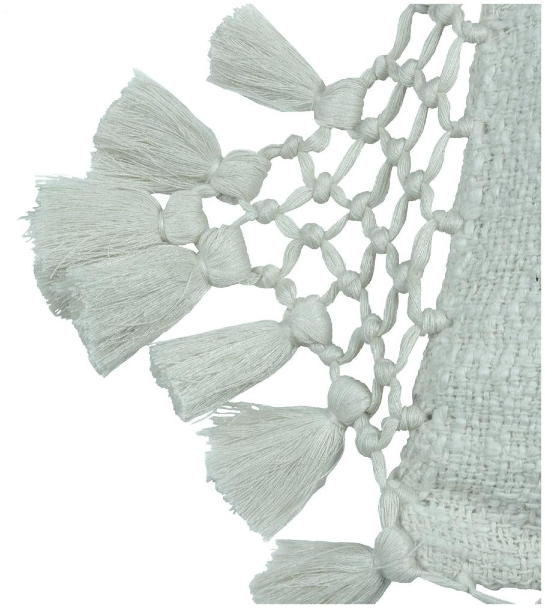 Yard Anko Eucalyptus Macrame Tassel Trim Cushion