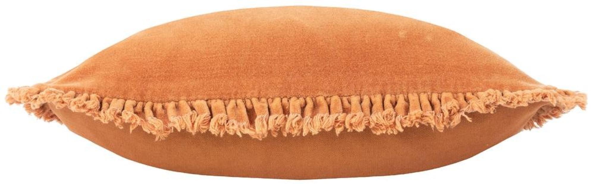 Yard Bertie Rust Washed Cotton Velvet Cushion