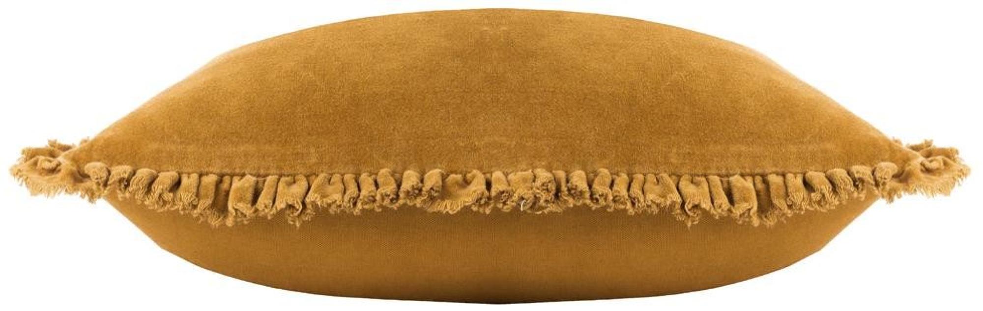 Yard Bertie Saffron Washed Cotton Velvet Cushion