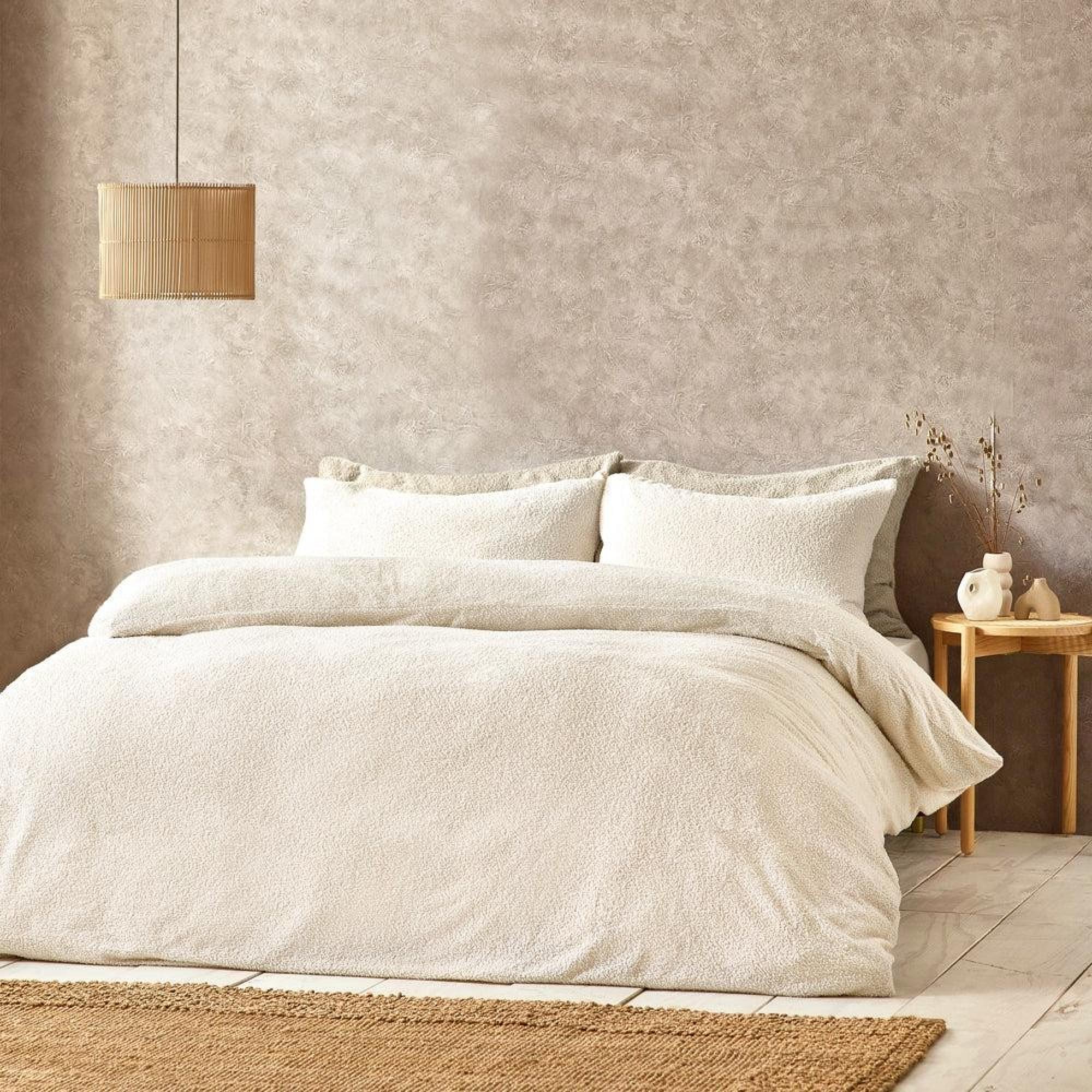 Yard Boucle Ecru Duvet Cover Set