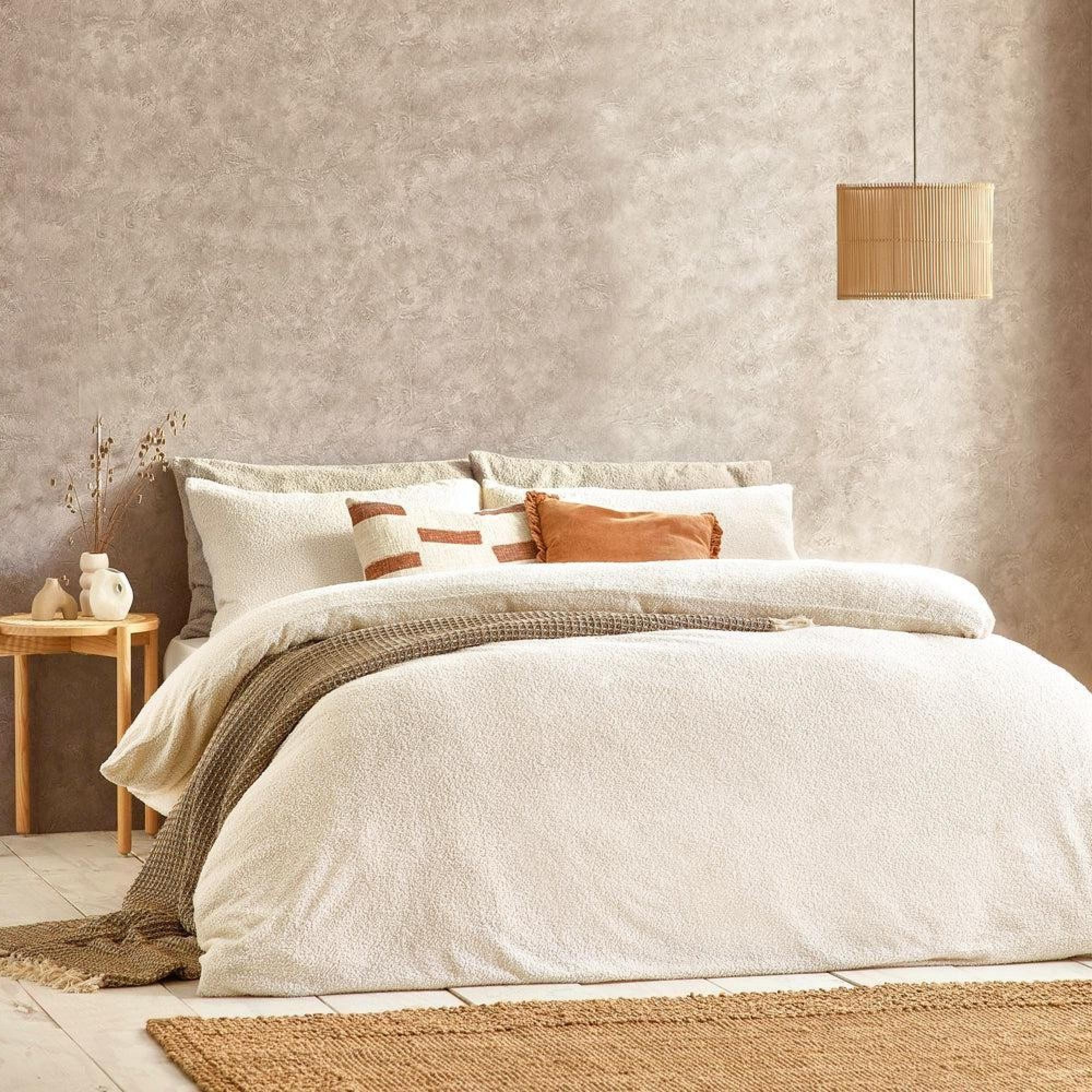 Yard Boucle Ecru Duvet Cover Set