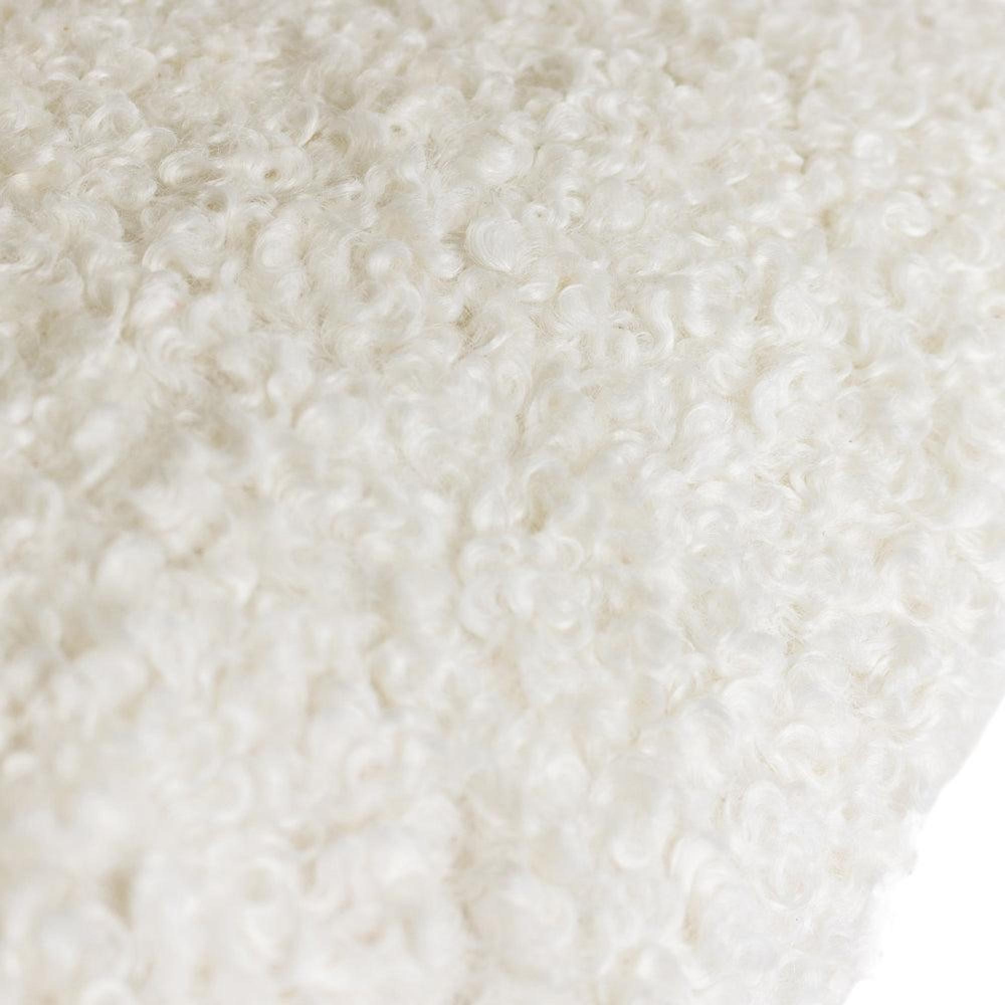 Yard Cabu Ecru Textured Boucle Cushion