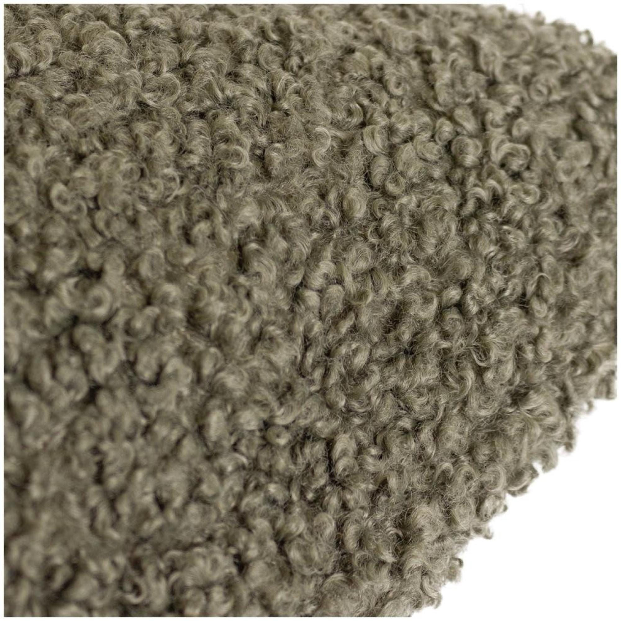 Yard Cabu Khaki Textured Boucle Cushion