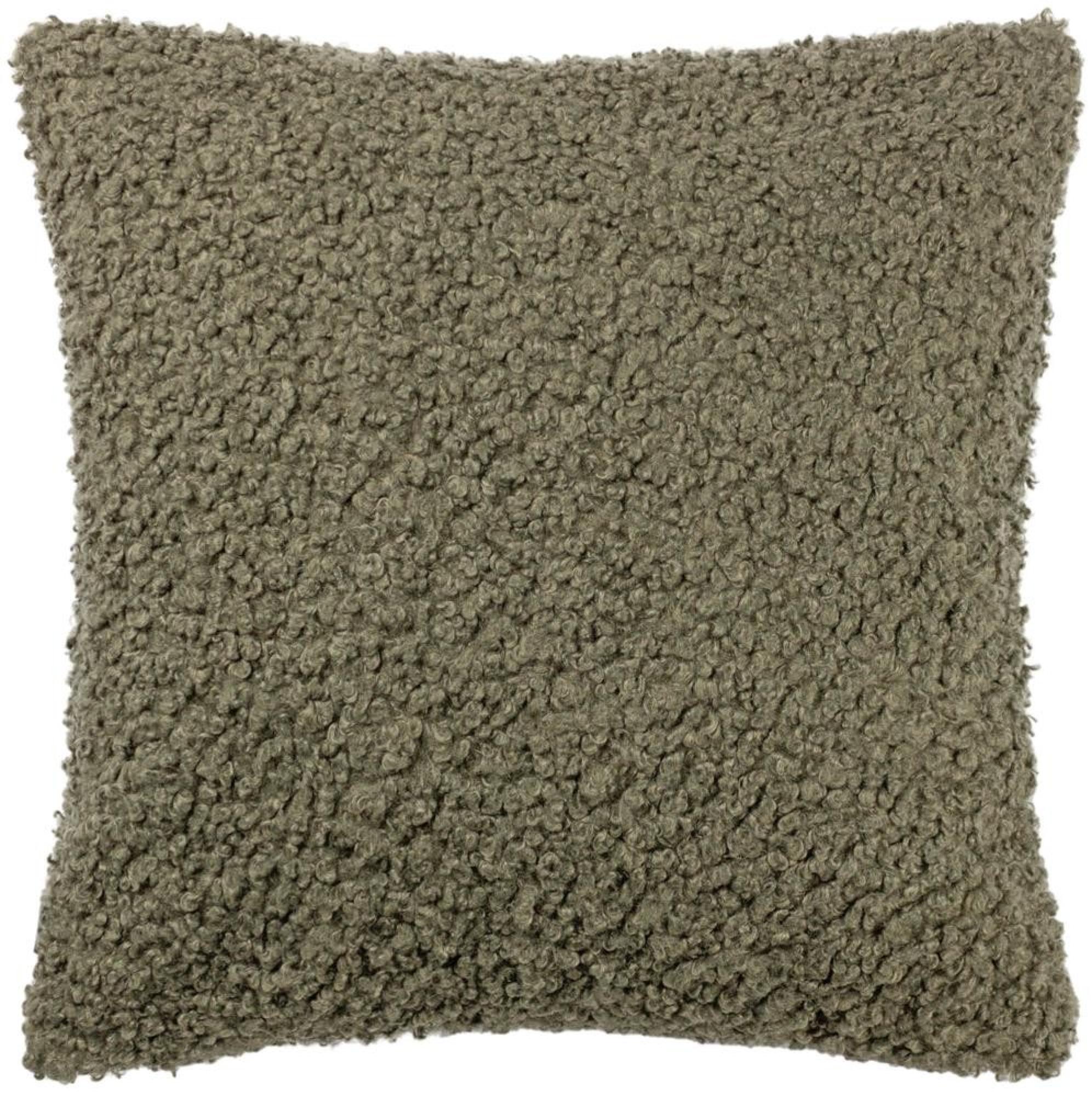 Yard Cabu Khaki Textured Boucle Cushion