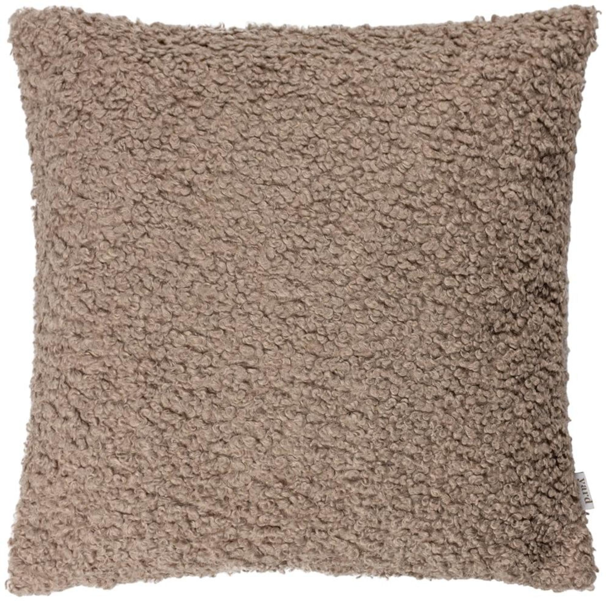 Yard Cabu Taupe Textured Boucle Cushion