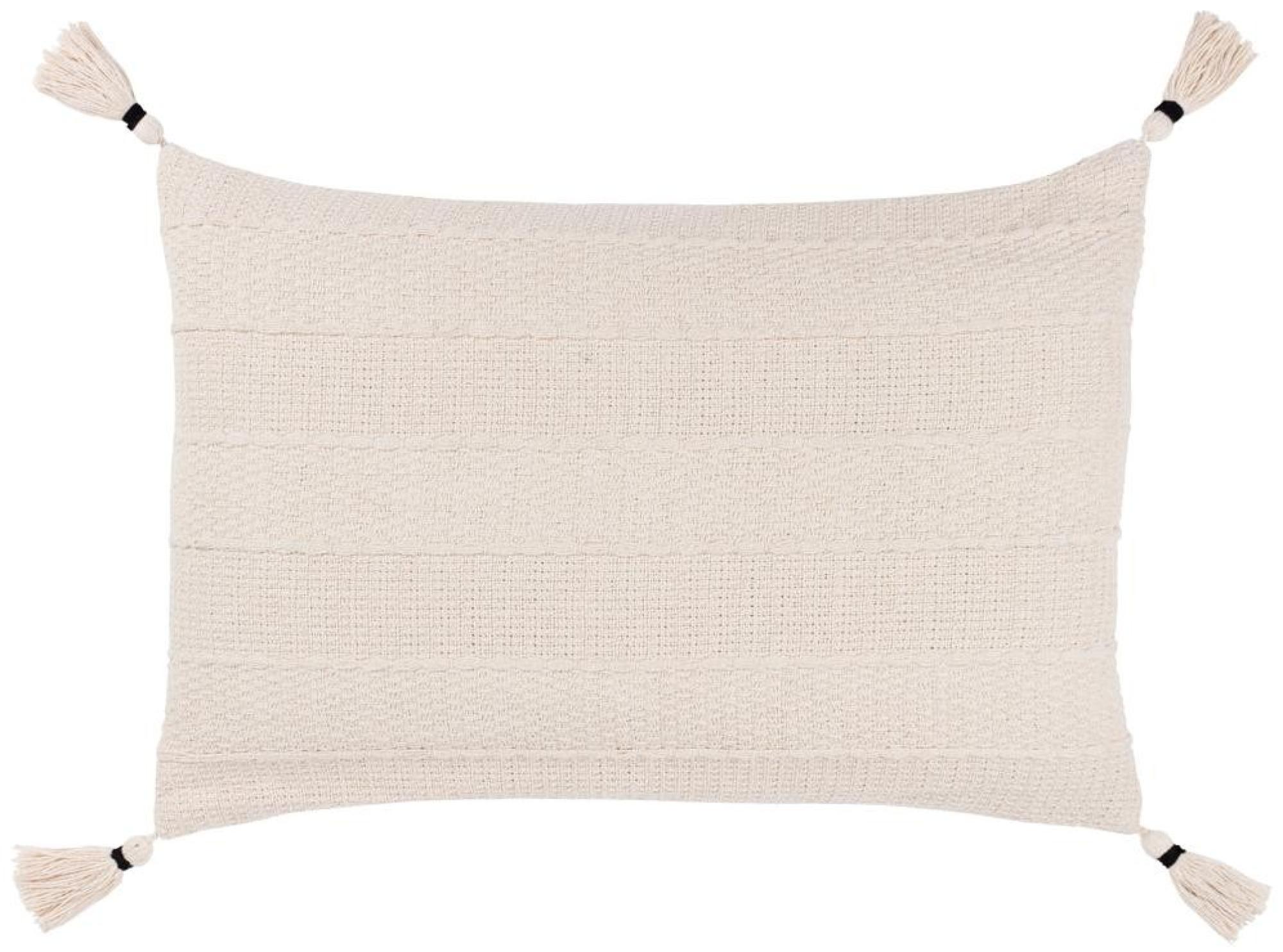 Yard Caliche Natural Textured Tasselled Cushion