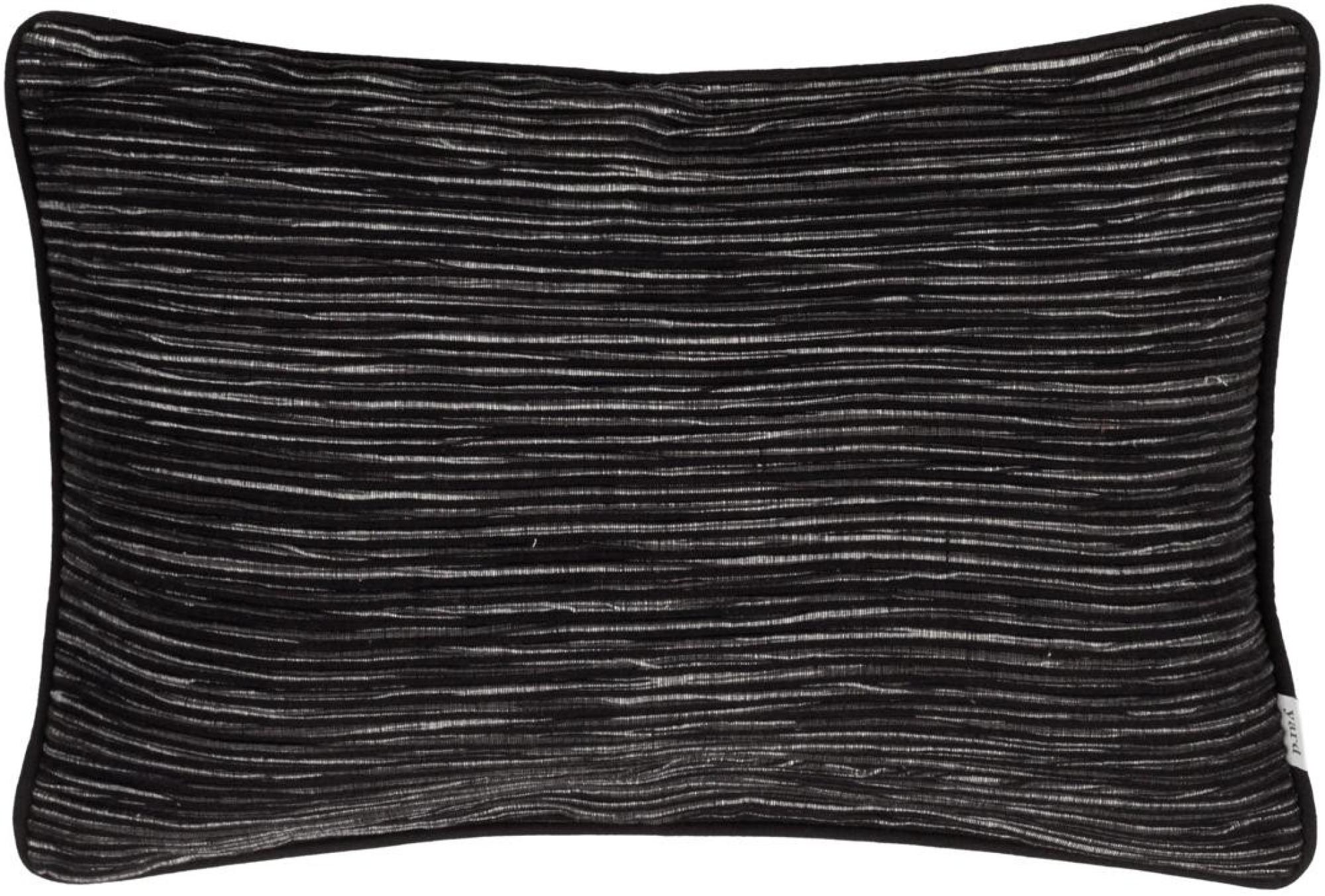 Yard Cove Black Ribbed Cushion