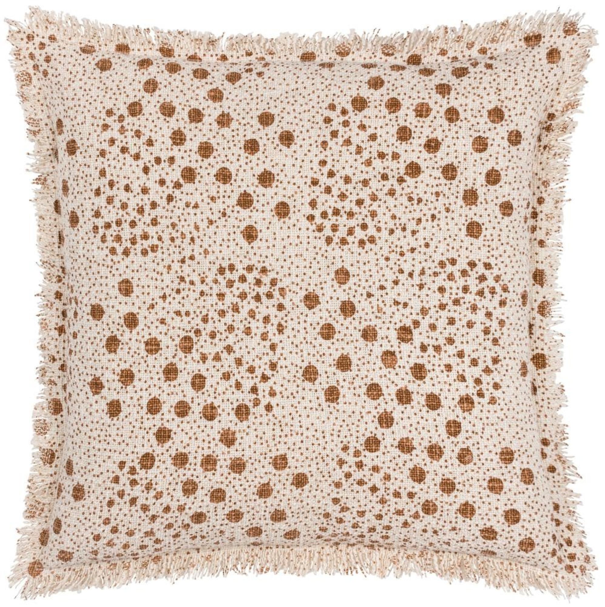 Yard Hara Yolk Woven Fringed Cotton Cushion