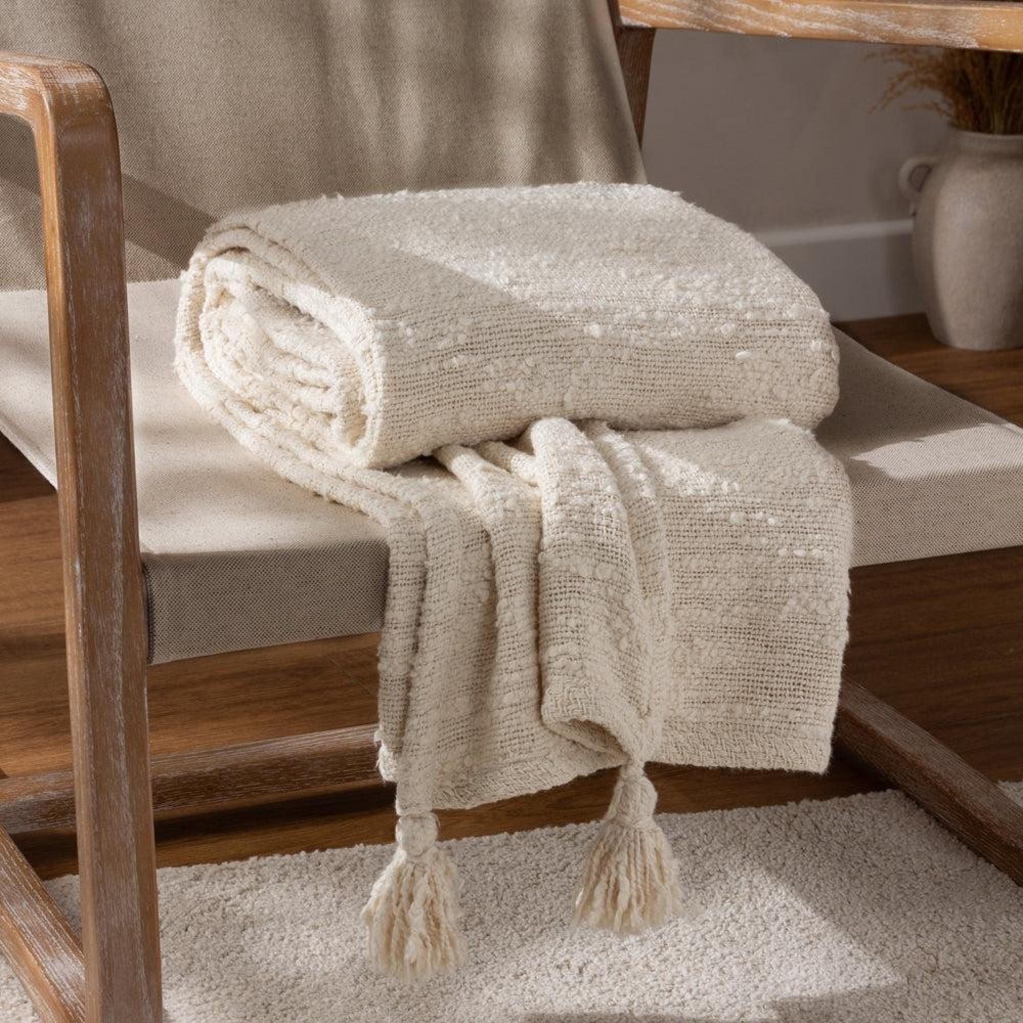 Yard Heath Ecru Throw
