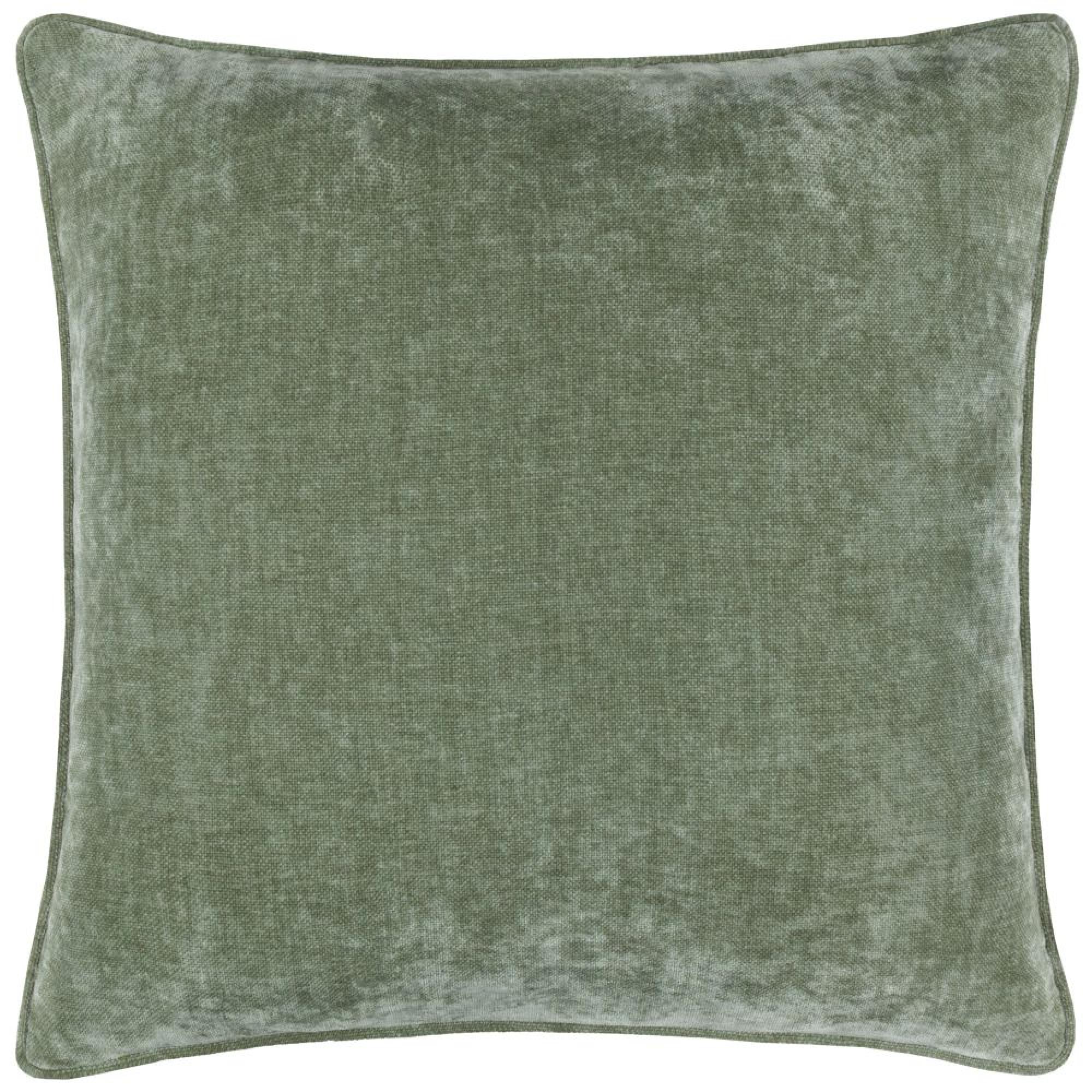 Yard Heavy Eucalyptus Green Chenille Piped Cushion