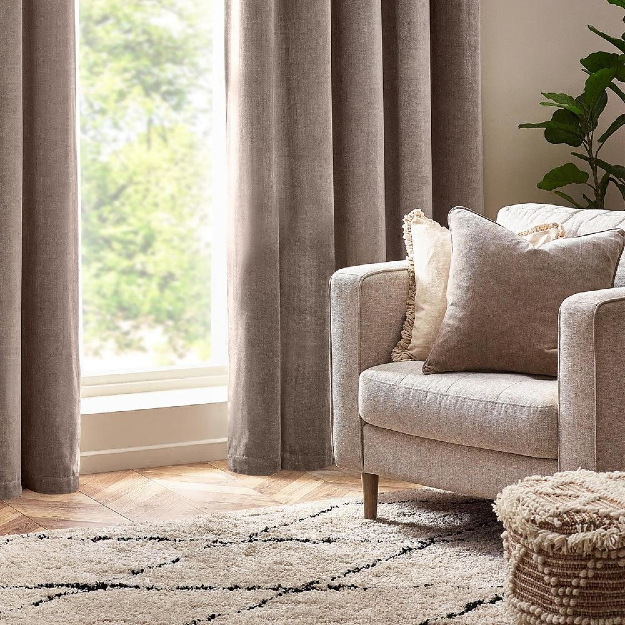 Yard Heavy Greige Chenille Cushion