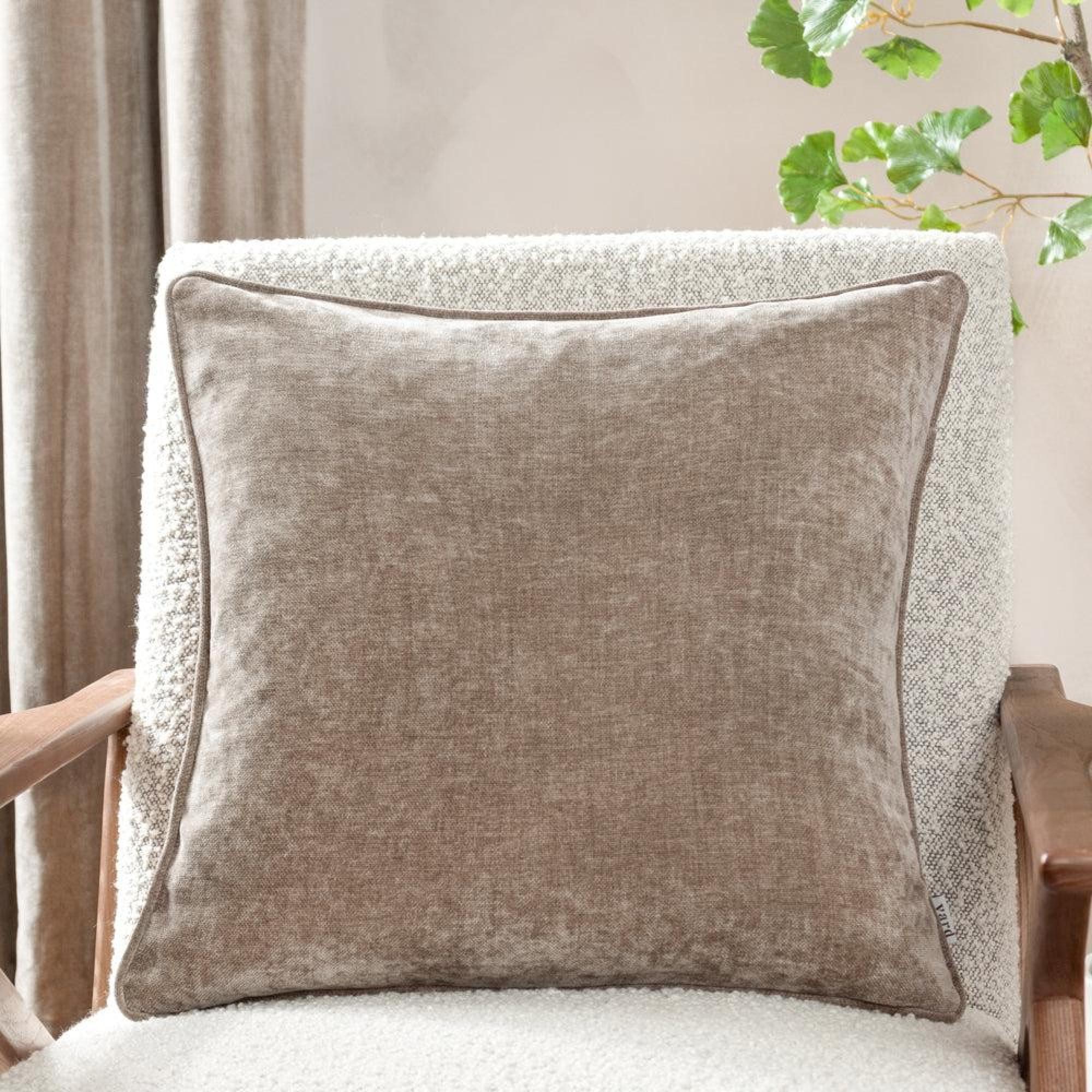 Yard Heavy Greige Chenille Cushion