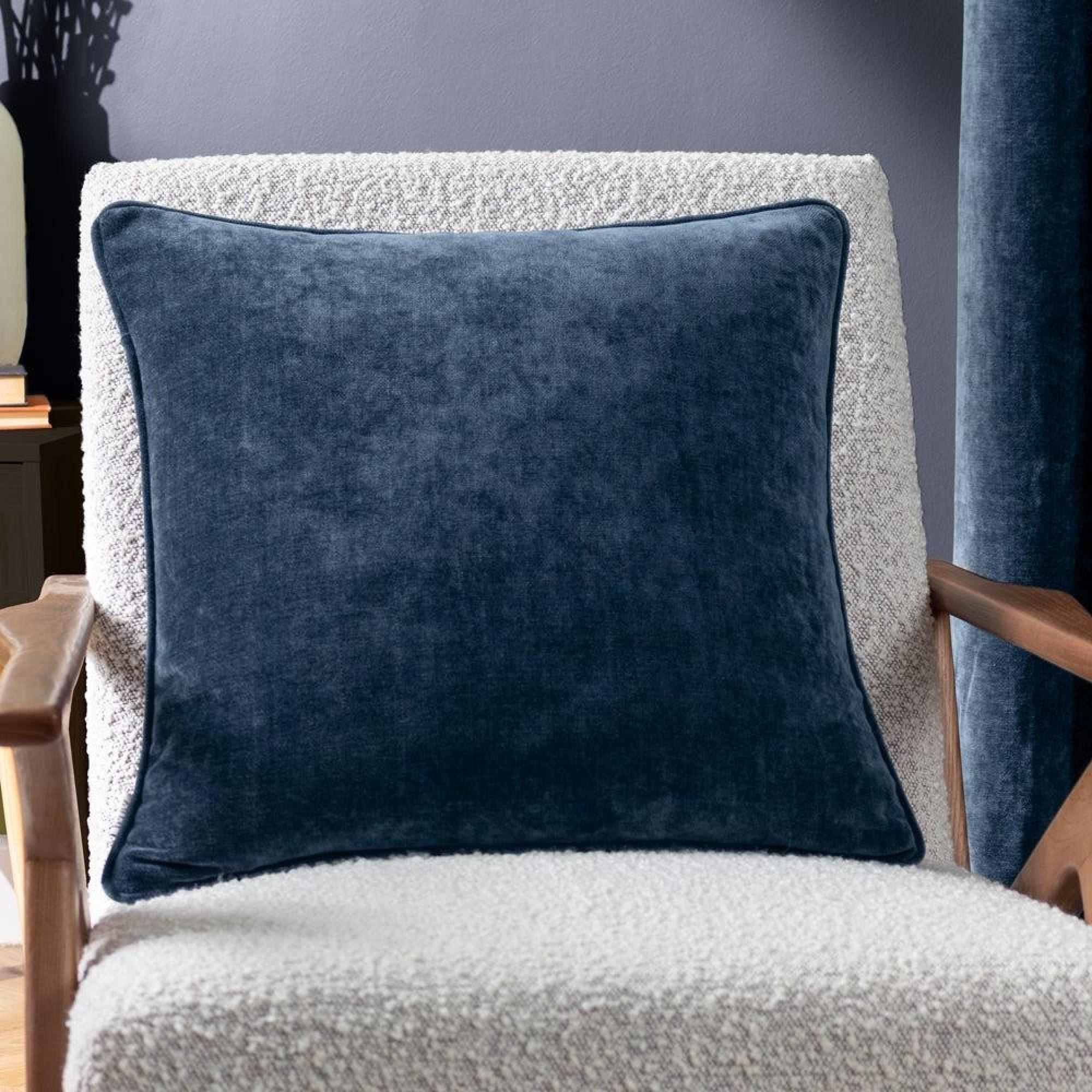 Yard Heavy Navy Chenille Cushion