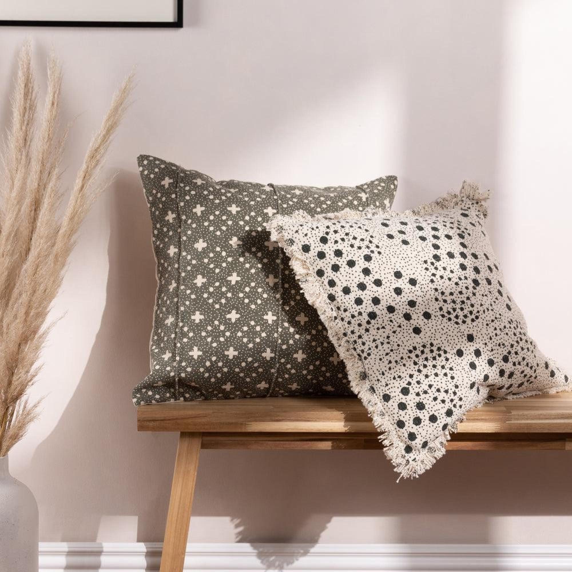 Yard Helm Lichen Organic Look Cotton Cushion