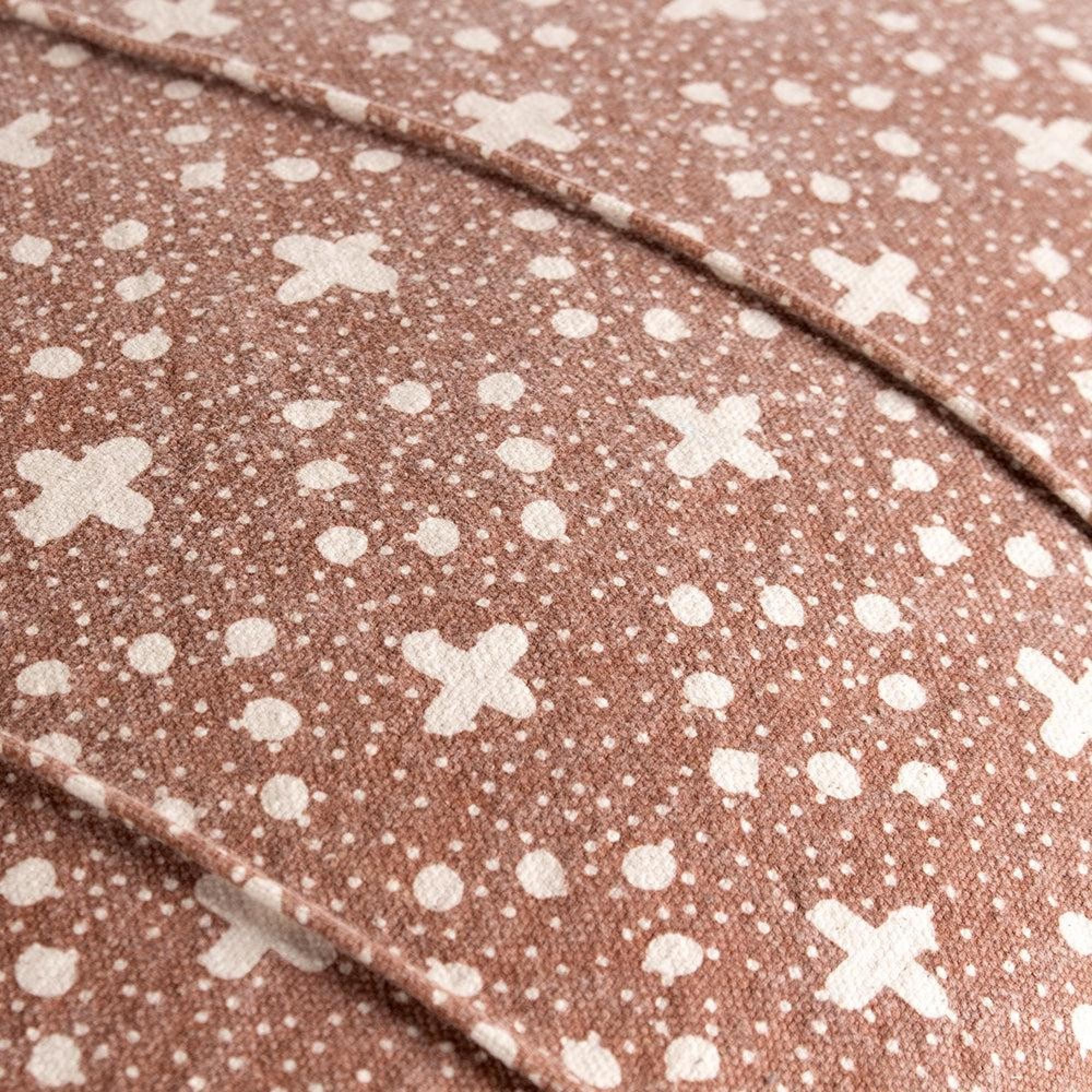 Yard Helm Pecan Organic Look Cotton Cushion