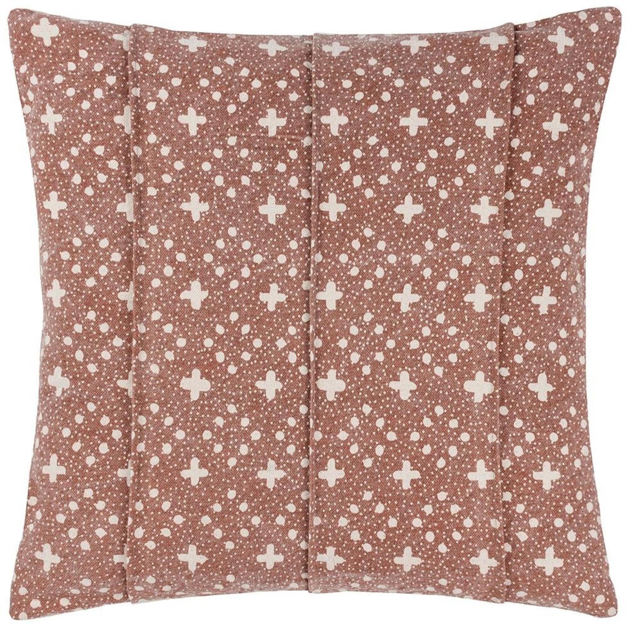 Yard Helm Pecan Organic Look Cotton Cushion